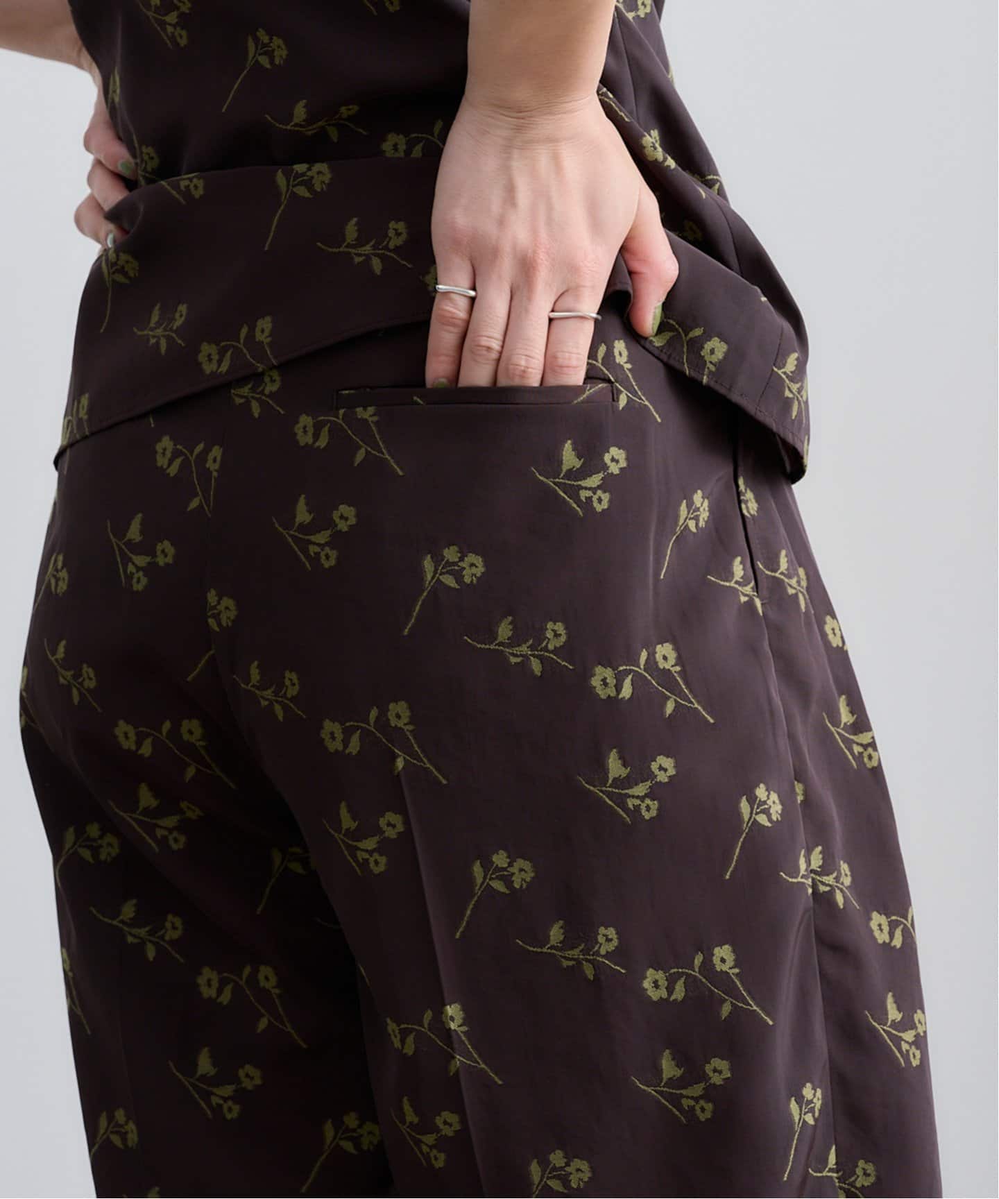 anuke Flower Jacquard Pants 62510717（スラックス）｜BOICE