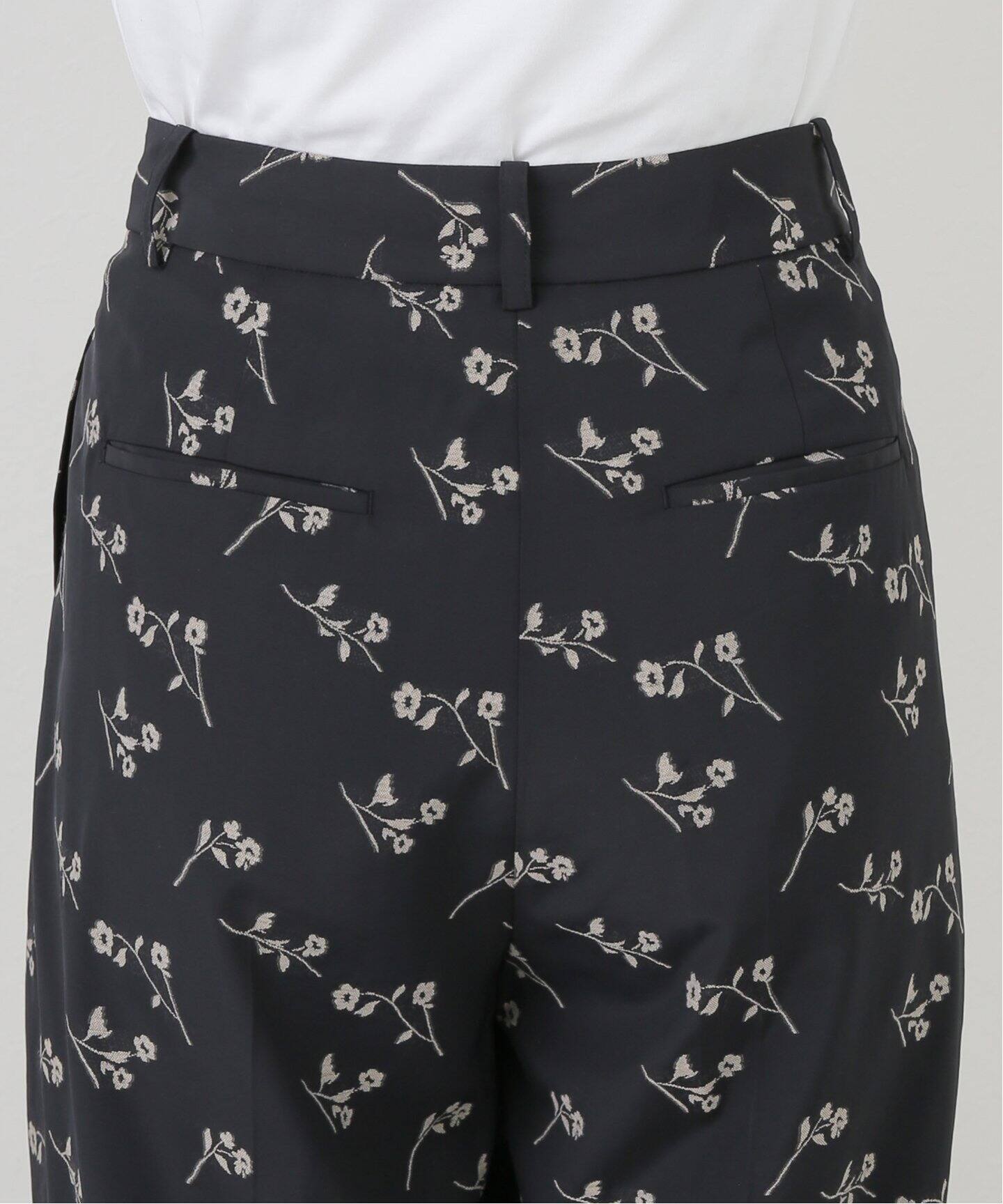 パンツ louren flower jacquard half pants louren】flower jacquard half pants louren flower jacquard