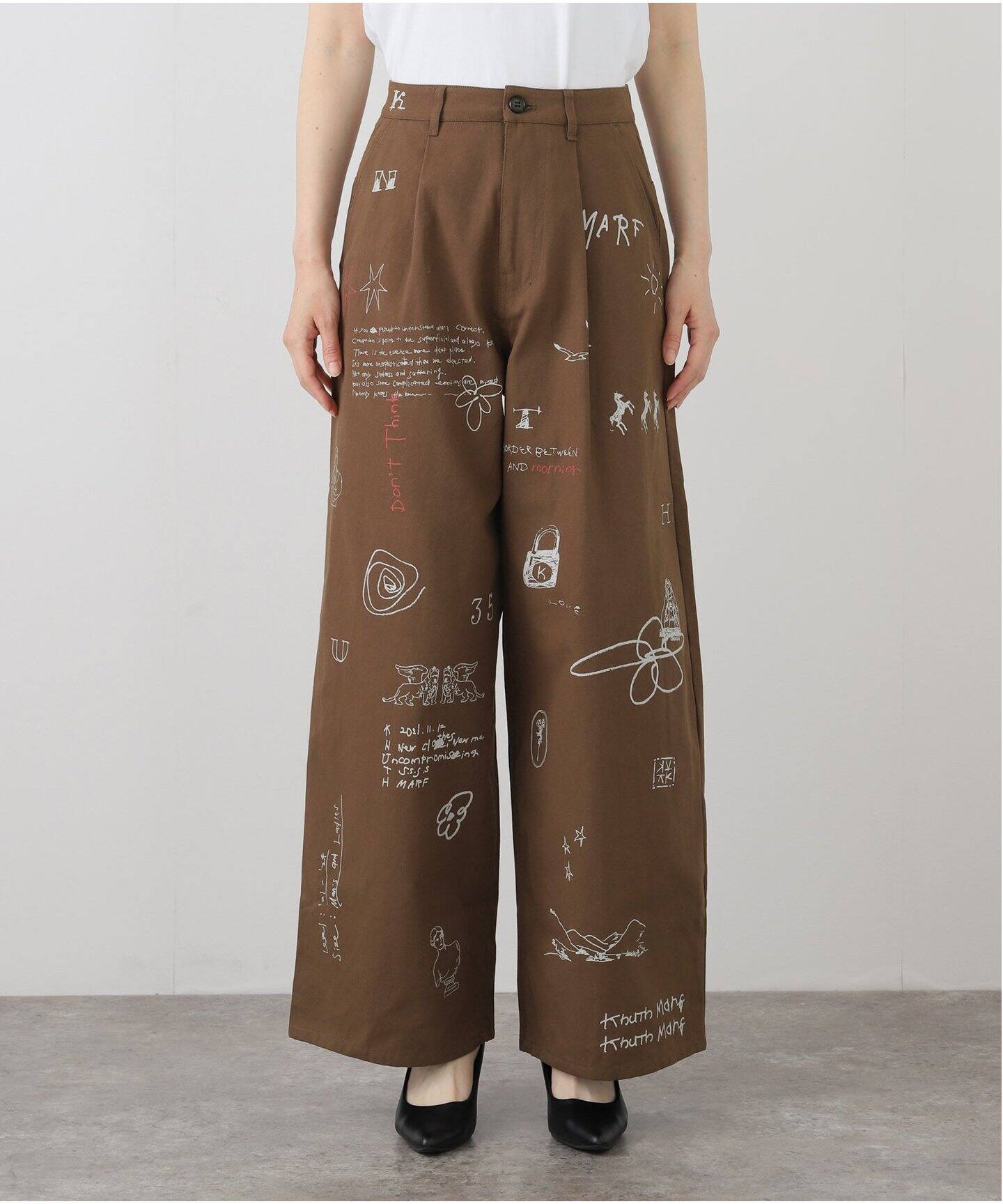 KnuthMarf high waist tattoo pants（スラックス）｜BOICE FROM 