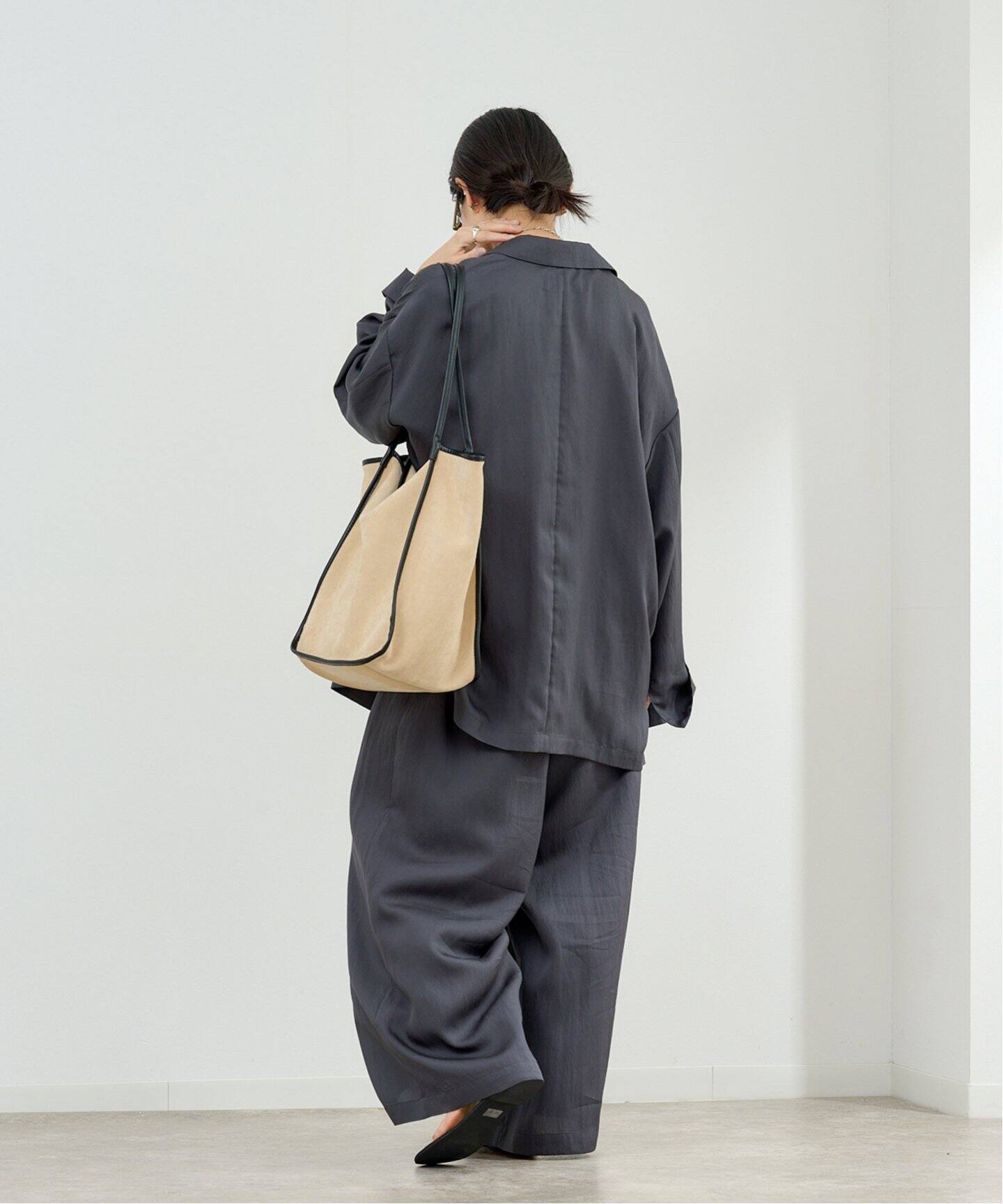 ETRETOKYOリラクシータックワイドパンツ リラクシータックワイドパンツ(S BEIGE): ボトムス │ ETRE