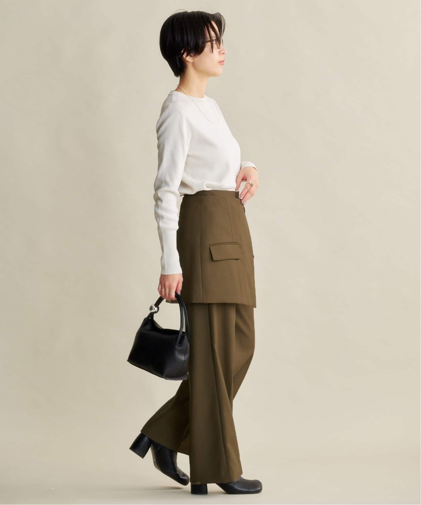 TODAYFUL Layered Twill Trousers（スラックス）｜BOICE FROM