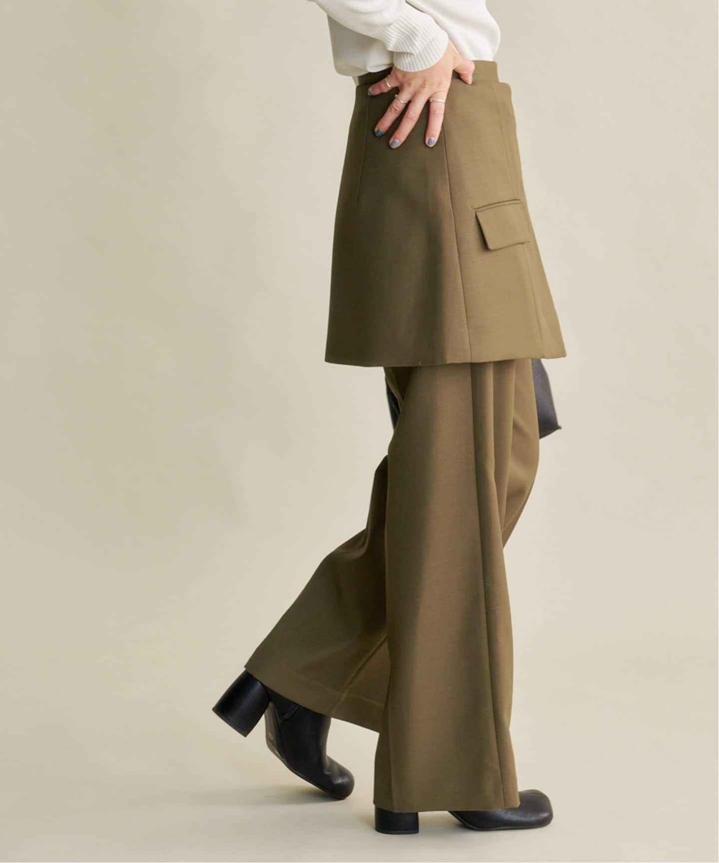 TODAYFUL Layered Twill Trousers（スラックス）｜BOICE FROM