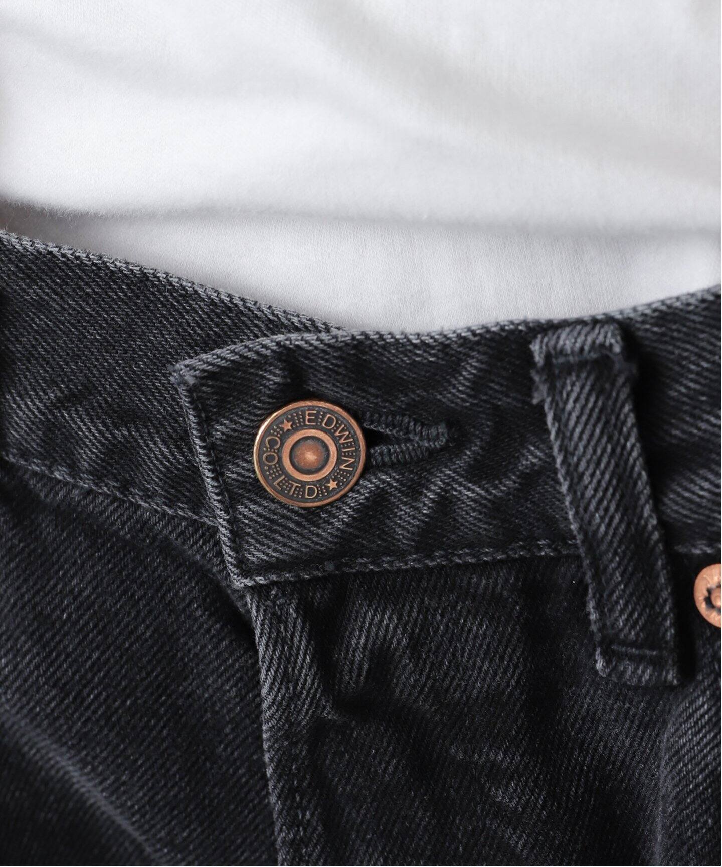 refomed fresh man デニムパンツ　ブラック REFOMED FRESH MAN DENIM WIDE PANTS by EDWIN（デニムパンツ
