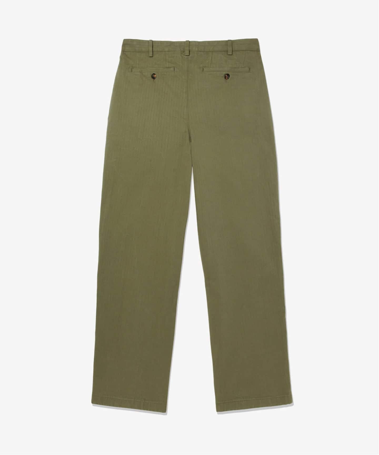 s7　NOAH パンツ ヘリンボーン 32 ブラック カーキ　セット DOUBLE PLEAT HERRINGBONE PT（その他パンツ）｜NOAH（ノア）の通販