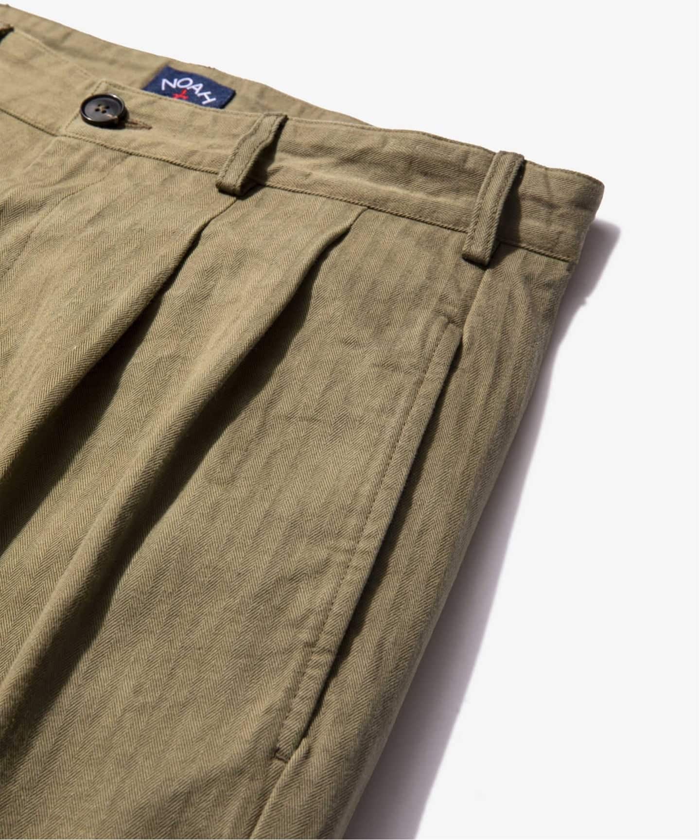DOUBLE PLEAT HERRINGBONE PT（その他パンツ）｜NOAH（ノア）の通販