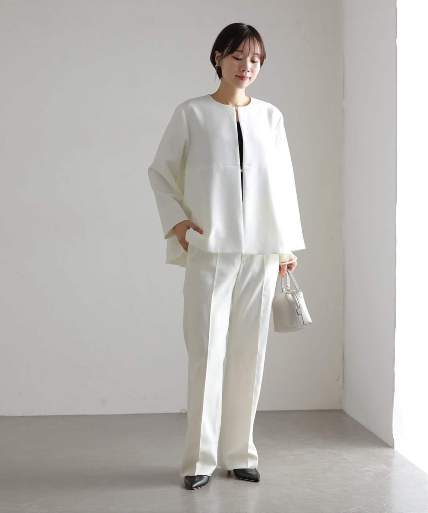 新品】ラトータリテ La Totalite 36号 ウエスト伸縮パンツ　PK 追加》【洗える】ストレッチセミフレアパンツ（スラックス）｜La