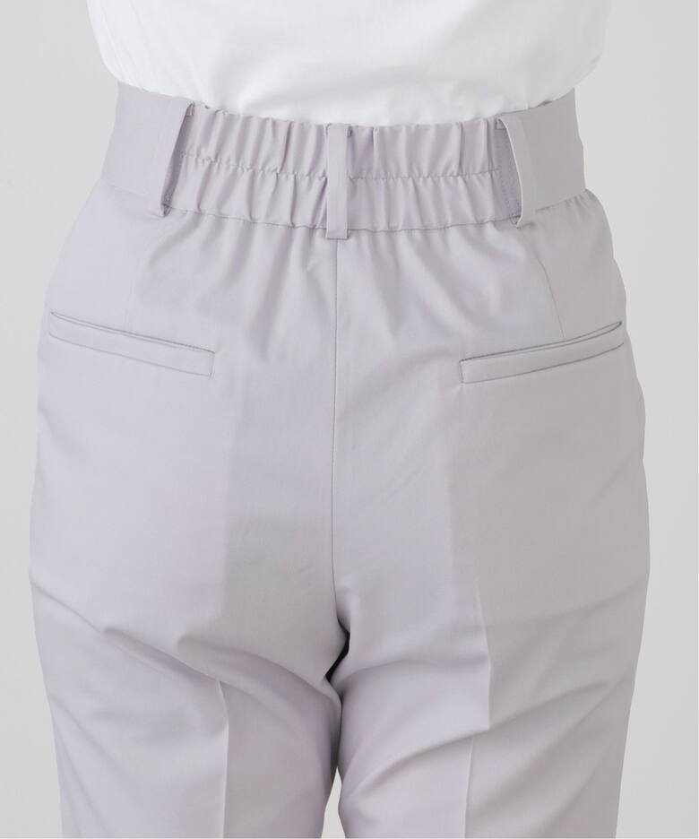 洗える】サイドボタンセミフレアパンツ（スラックス）｜La Totalite  