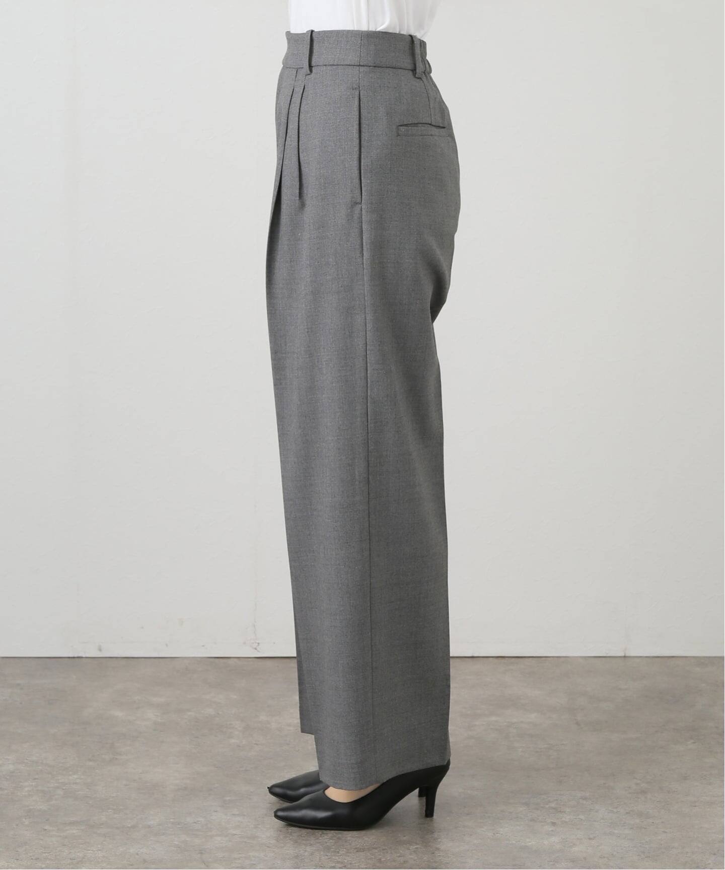 洗える】タックワイドパンツ（スラックス）｜La Totalite（ラ