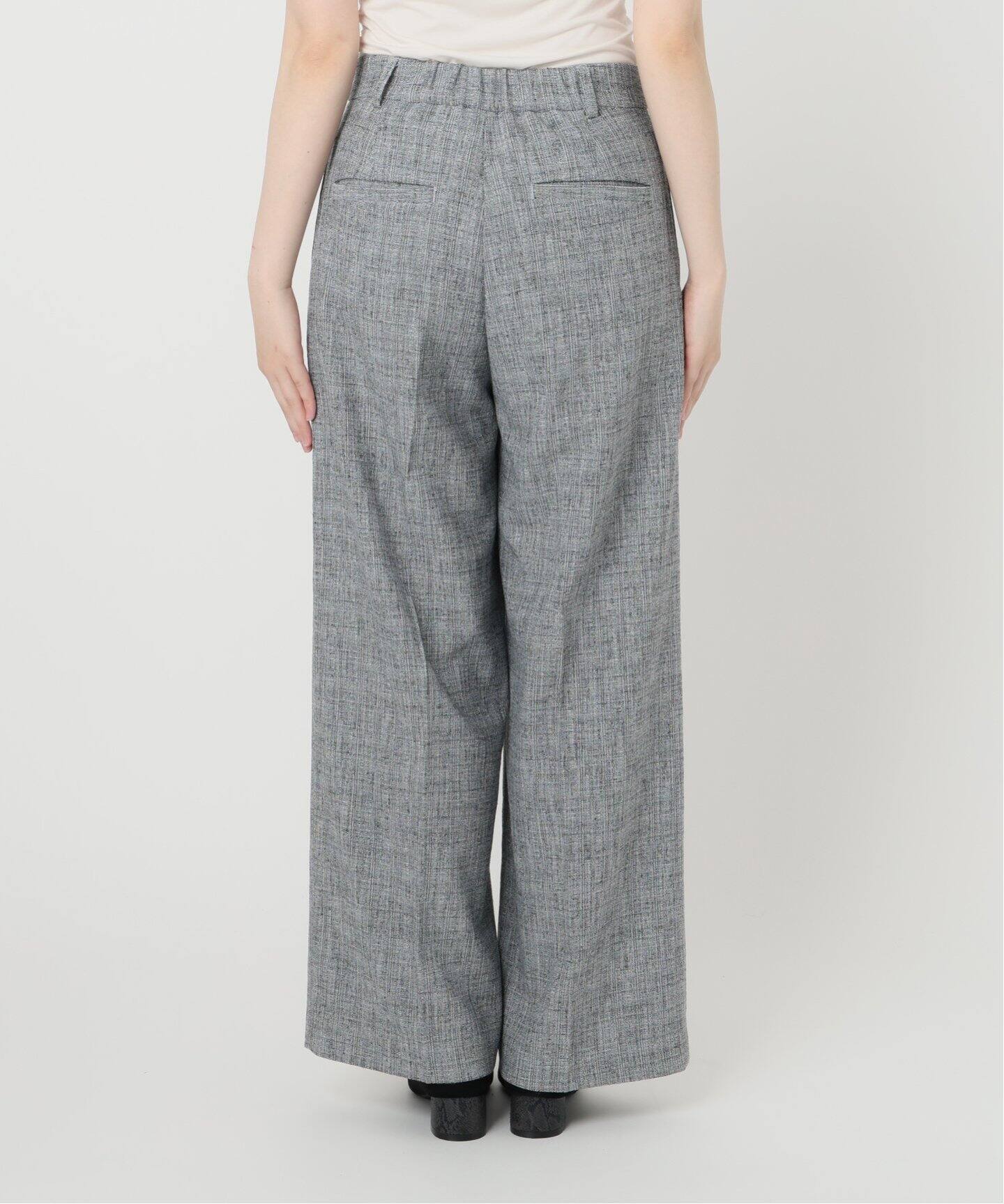 洗える】ツイードワイドパンツ（スラックス）｜La Totalite（ラ