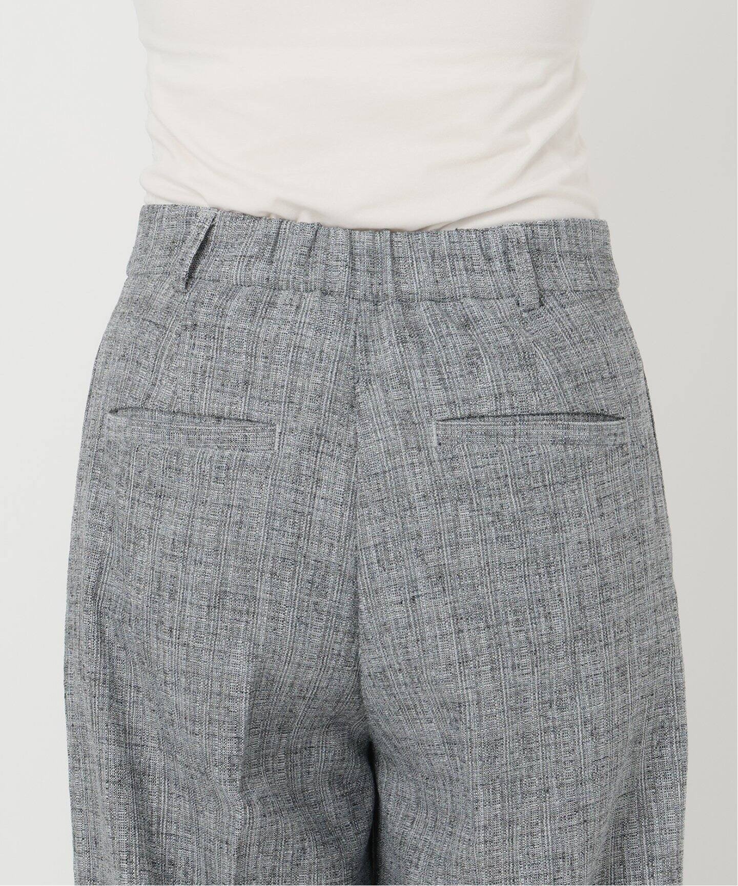 洗える】ツイードワイドパンツ（スラックス）｜La Totalite（ラ