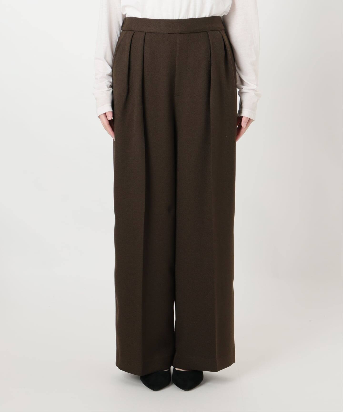 ラ トータリテ（La TOTALITE）/ウーリーカルゼワイドパンツ ウーリーカルゼワイドパンツ（スラックス）｜La Totalite（ラ