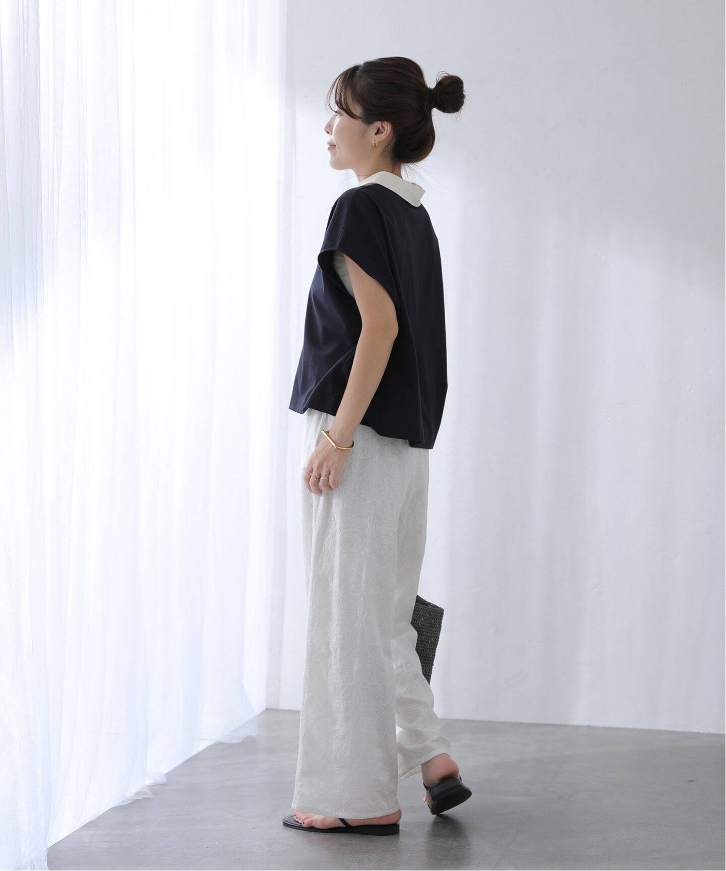LaTotalite ワイドパンツ　ベイクルーズ ツイルワイドイージーパンツ（その他パンツ）｜La Totalite（ラ