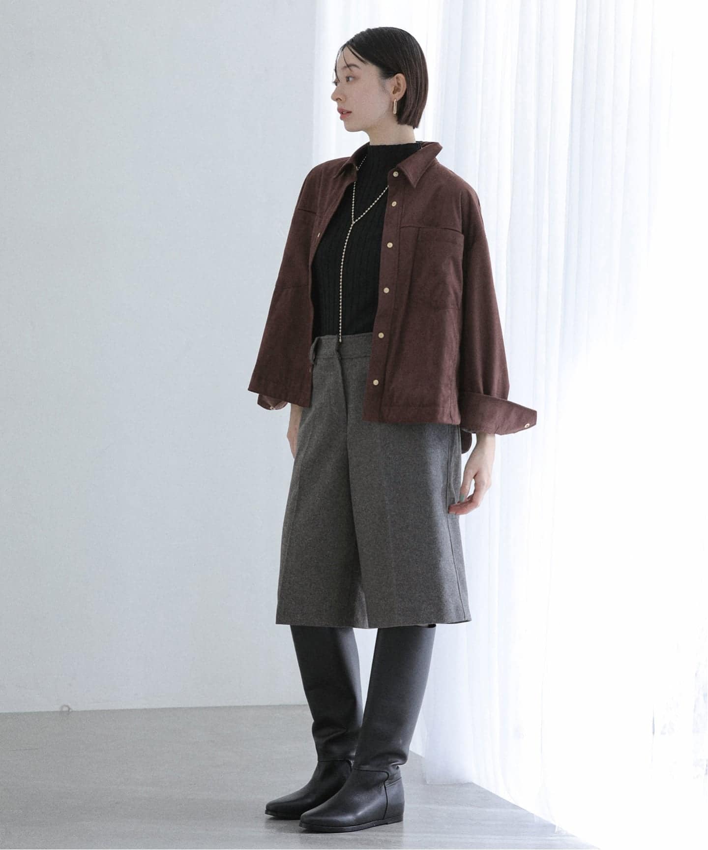 Le / ル ウールバミューダパンツ（ショート・ハーフパンツ）｜La