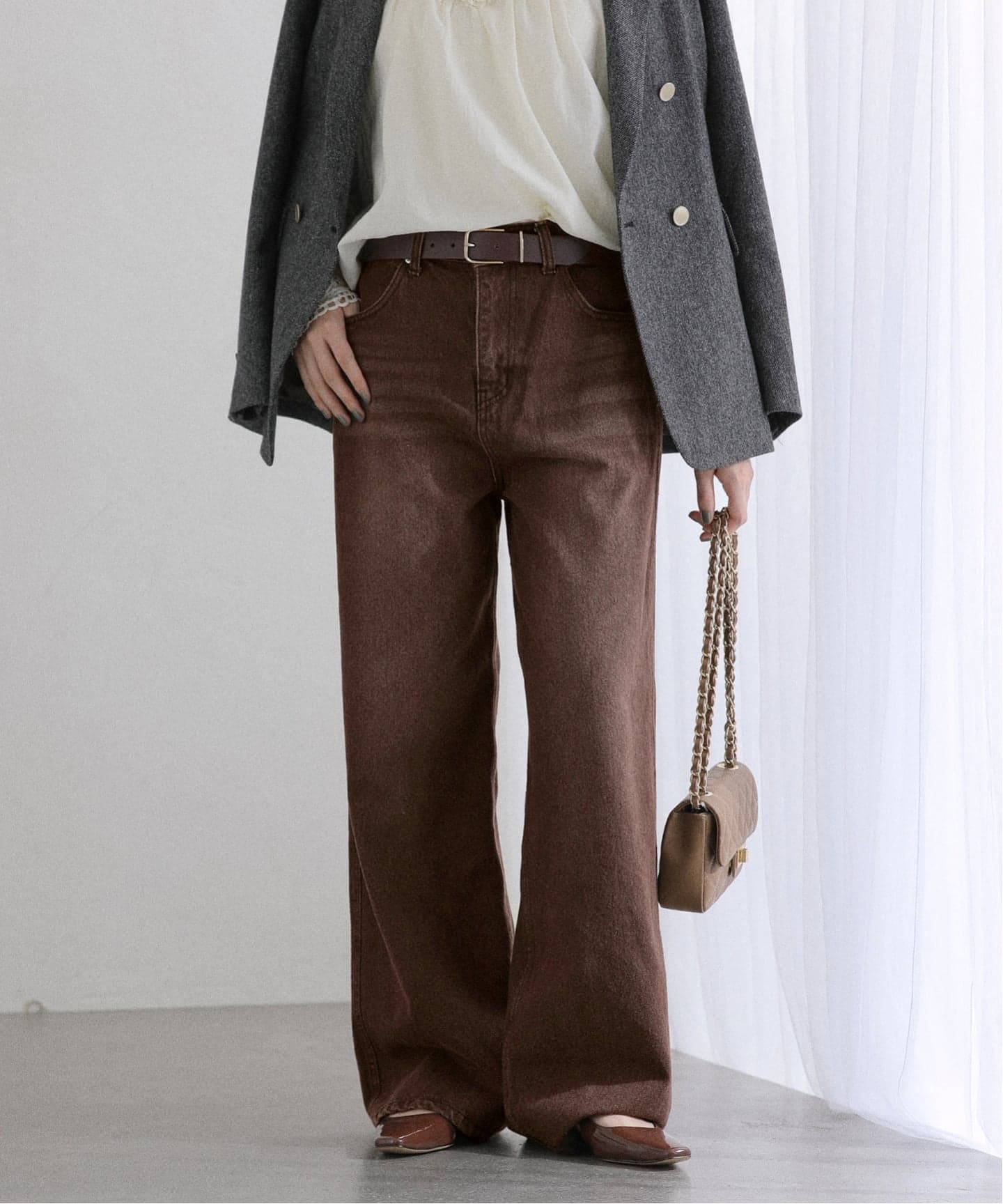 GRANCY ブラウン デニム L完売品 BLACKFRIDAY】【豊富なサイズ展開】Lee BABE ストレッチ/ストレート