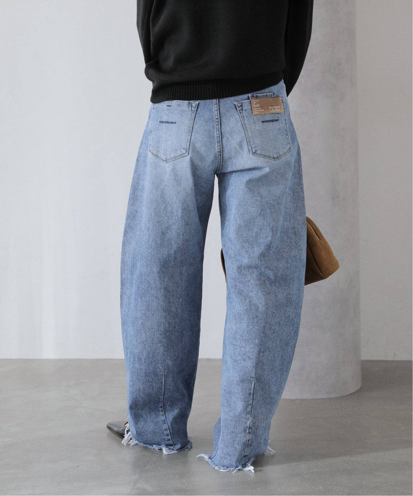 洗える】YANUK/ヤヌーク LAURA Curve Taperd（デニムパンツ・ジーンズ