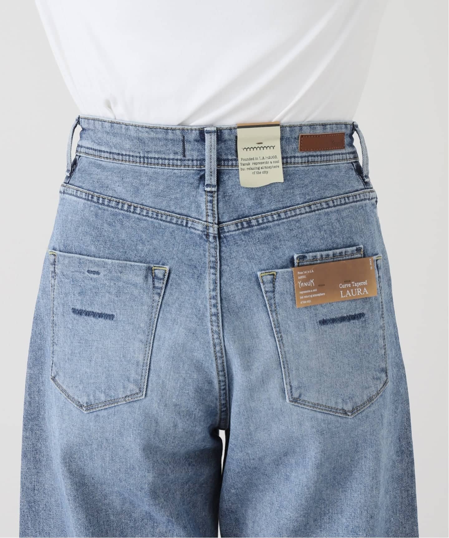 洗える】YANUK/ヤヌーク LAURA Curve Taperd（デニムパンツ・ジーンズ