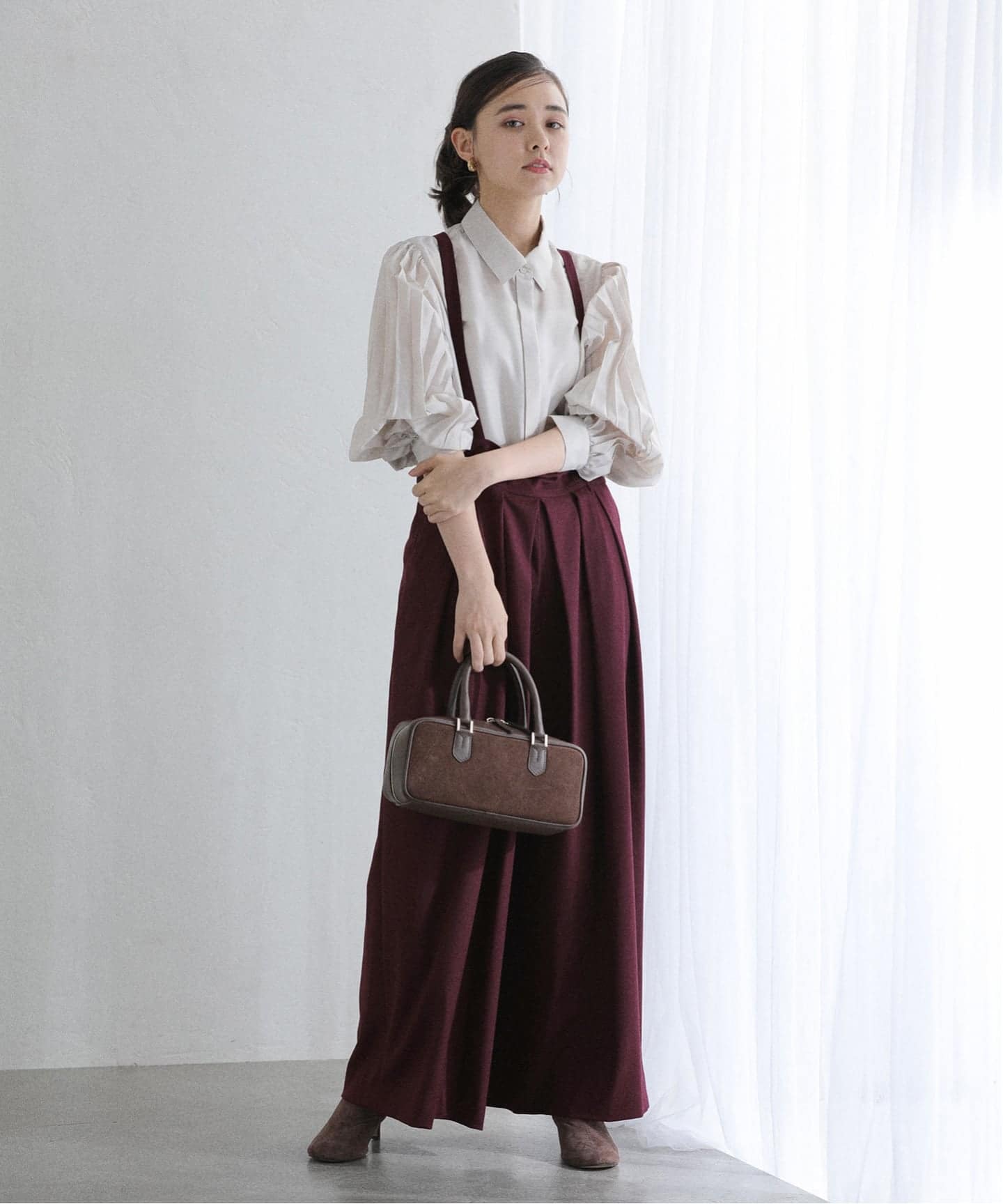 洗える】MARECHAL TERRE/マルシャルテル サスペンダーパンツ