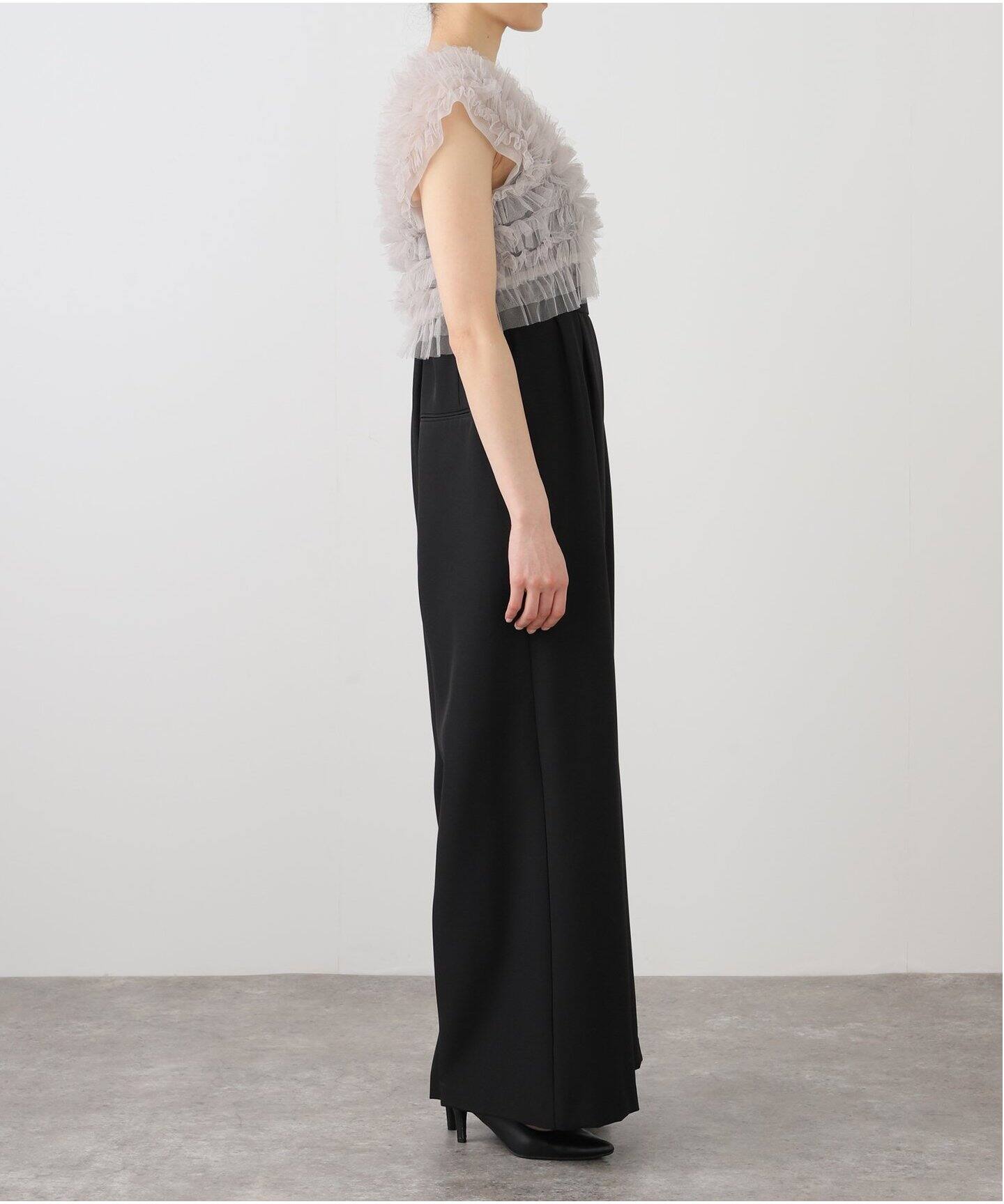 チュールベストオールインワンドレス ANDRESD パンツドレス tulle vest all in one dress / チュール