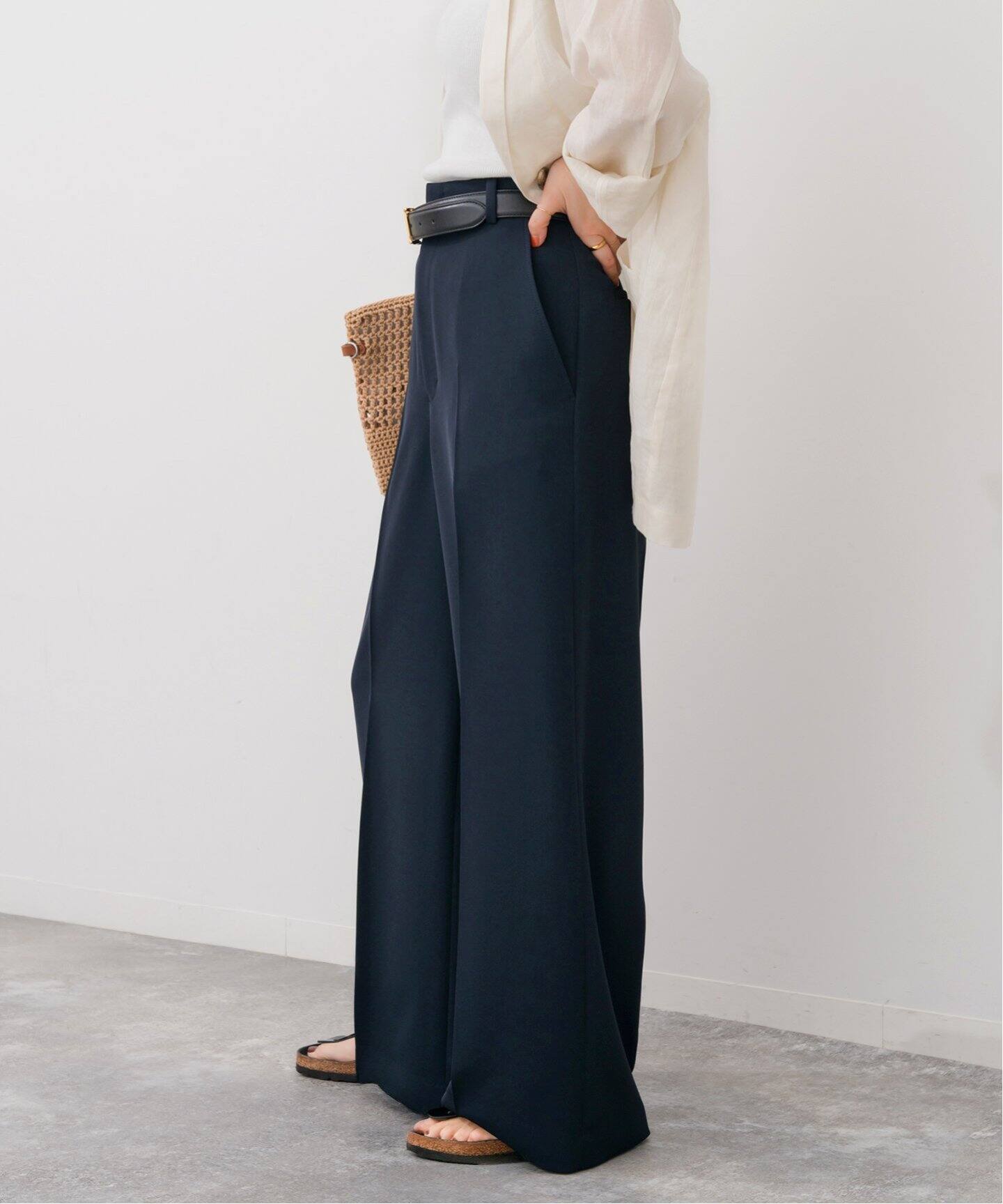 ハイウエストスラックスパンツ（スラックス）｜Spick and Span