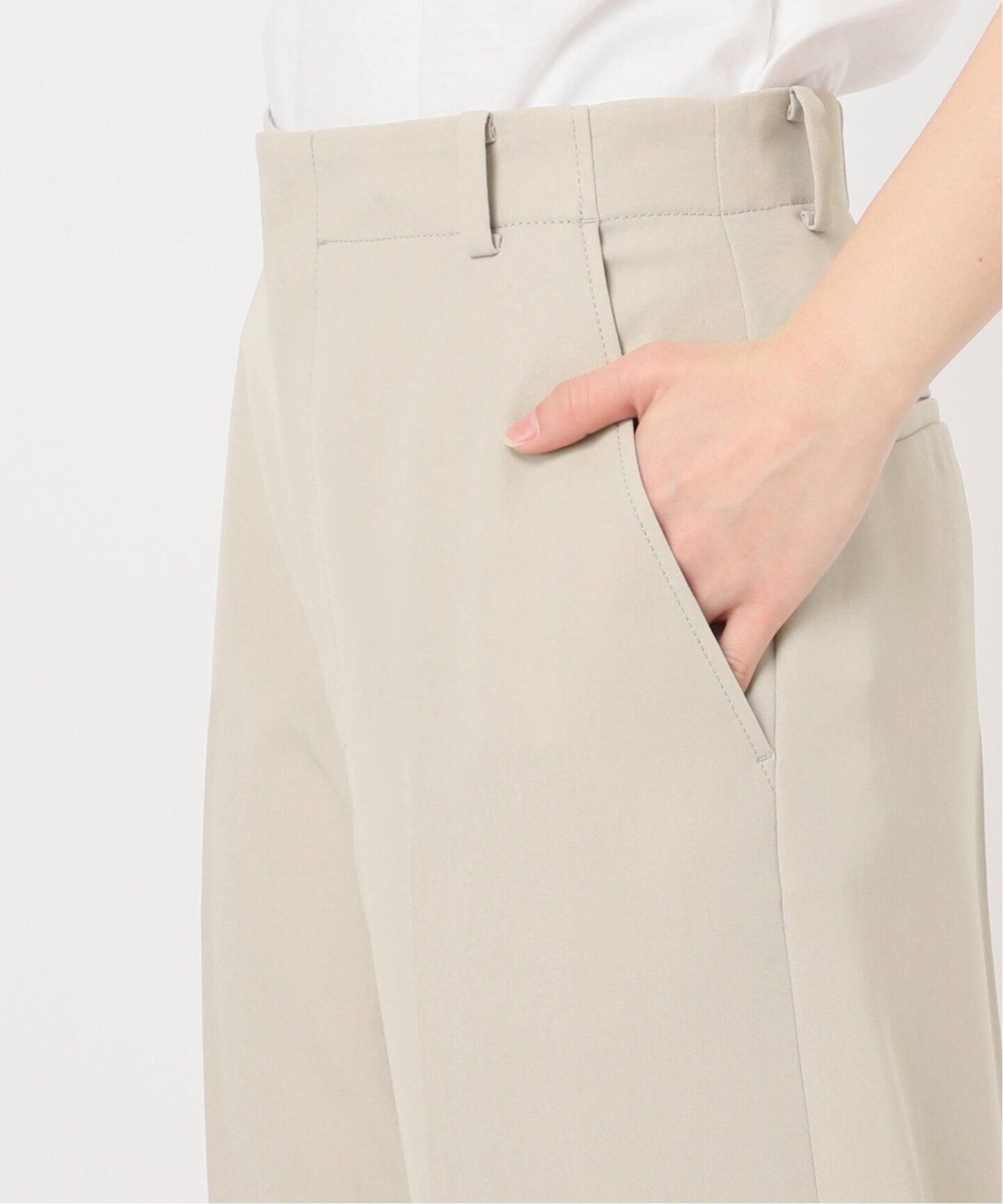 スピックアンドスパン　パンツ　ハイウエストパンツ ハイウエストスラックスパンツ（スラックス）｜Spick and Span