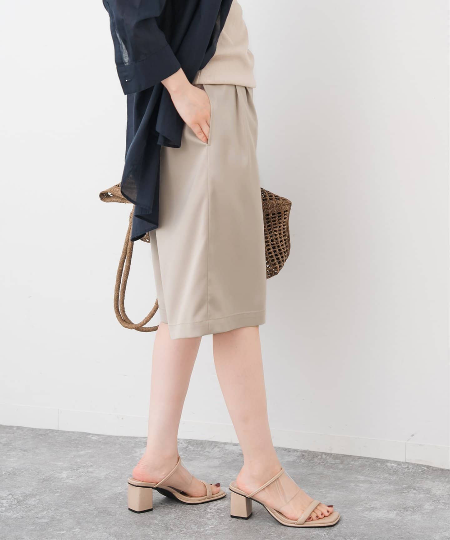 Spick and Span カラミハーフパンツ Spick & Span（スピックアンドスパン）の「カラミハーフパンツ