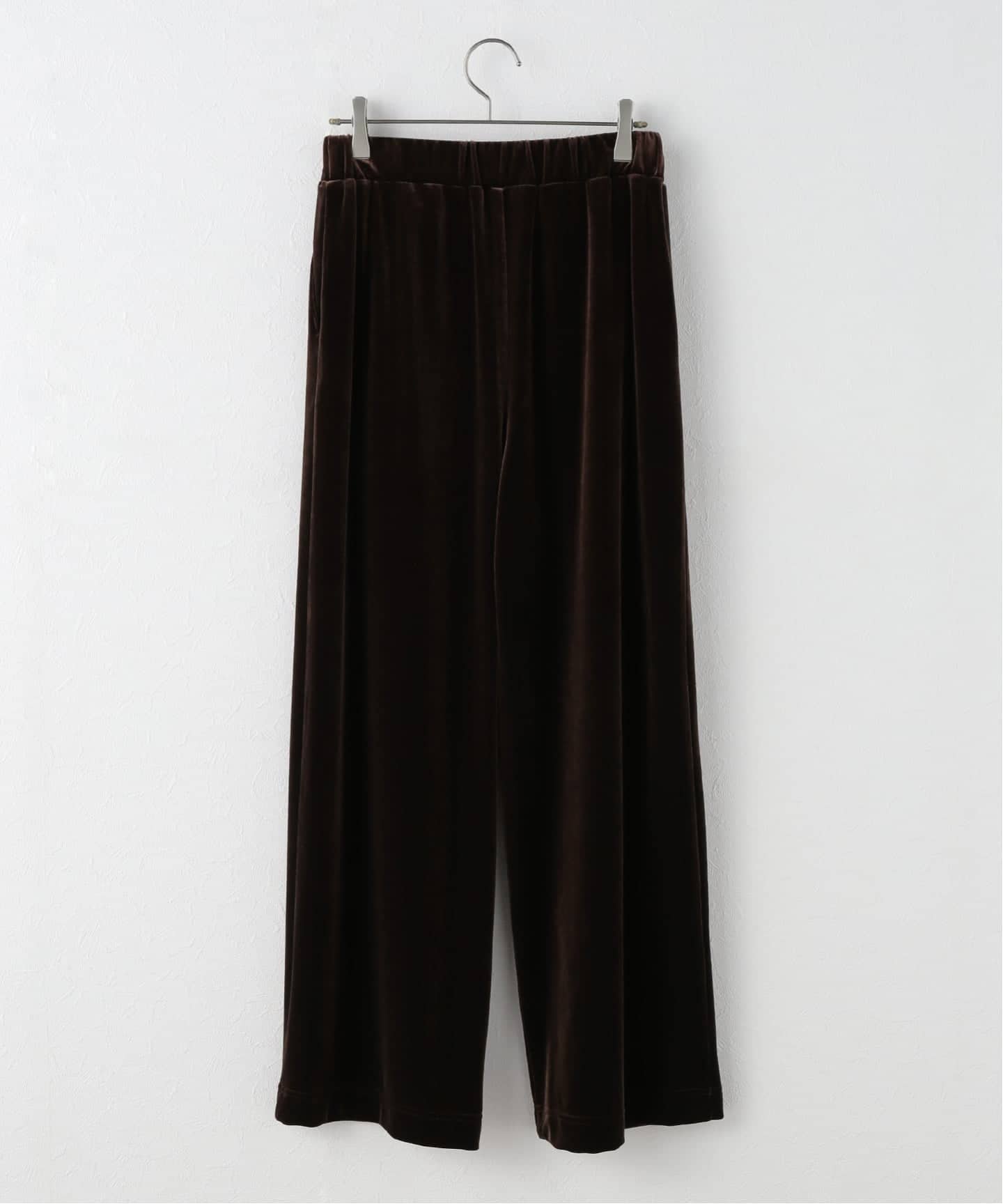 スピックアンドスパン　ベロアイージーパンツ　完売 ベロアイージーパンツ（その他パンツ）｜Spick and Span