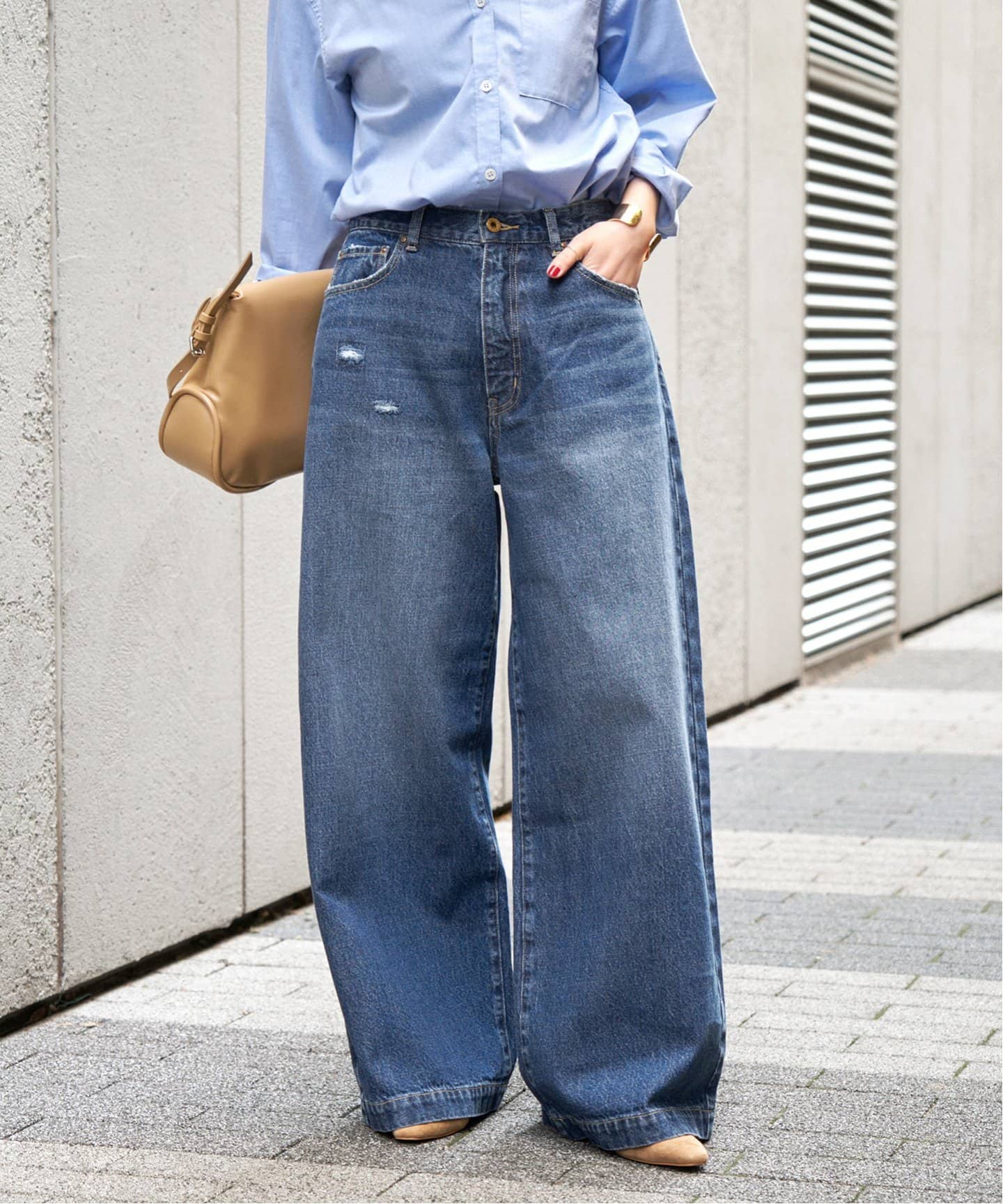 Spick＆Span ジーンズ デニム デニムパンツ 5 1/2 BAGGY DENIM