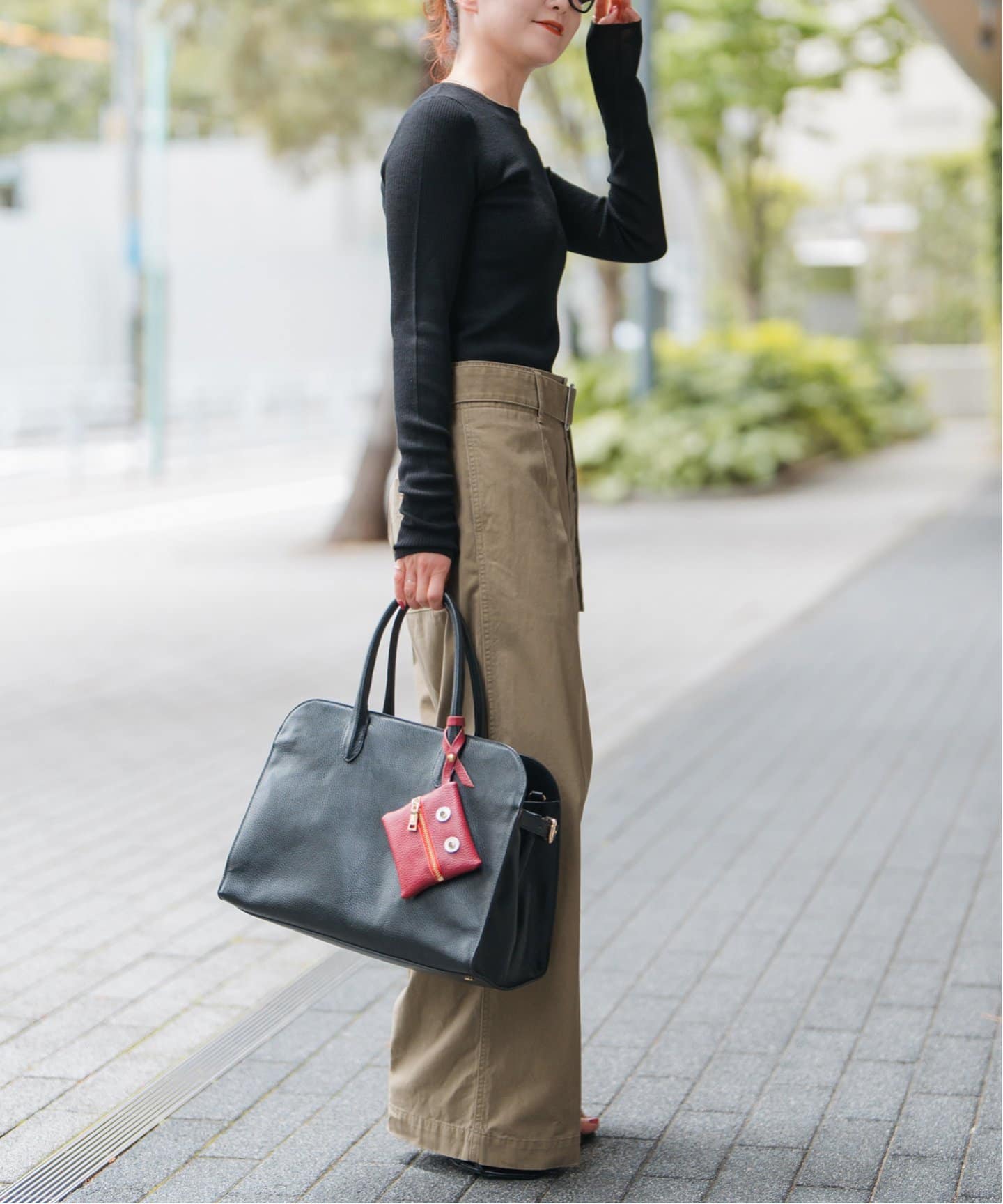 ベルトワイドレッグチノ（チノパンツ）｜Spick and Span（スピック