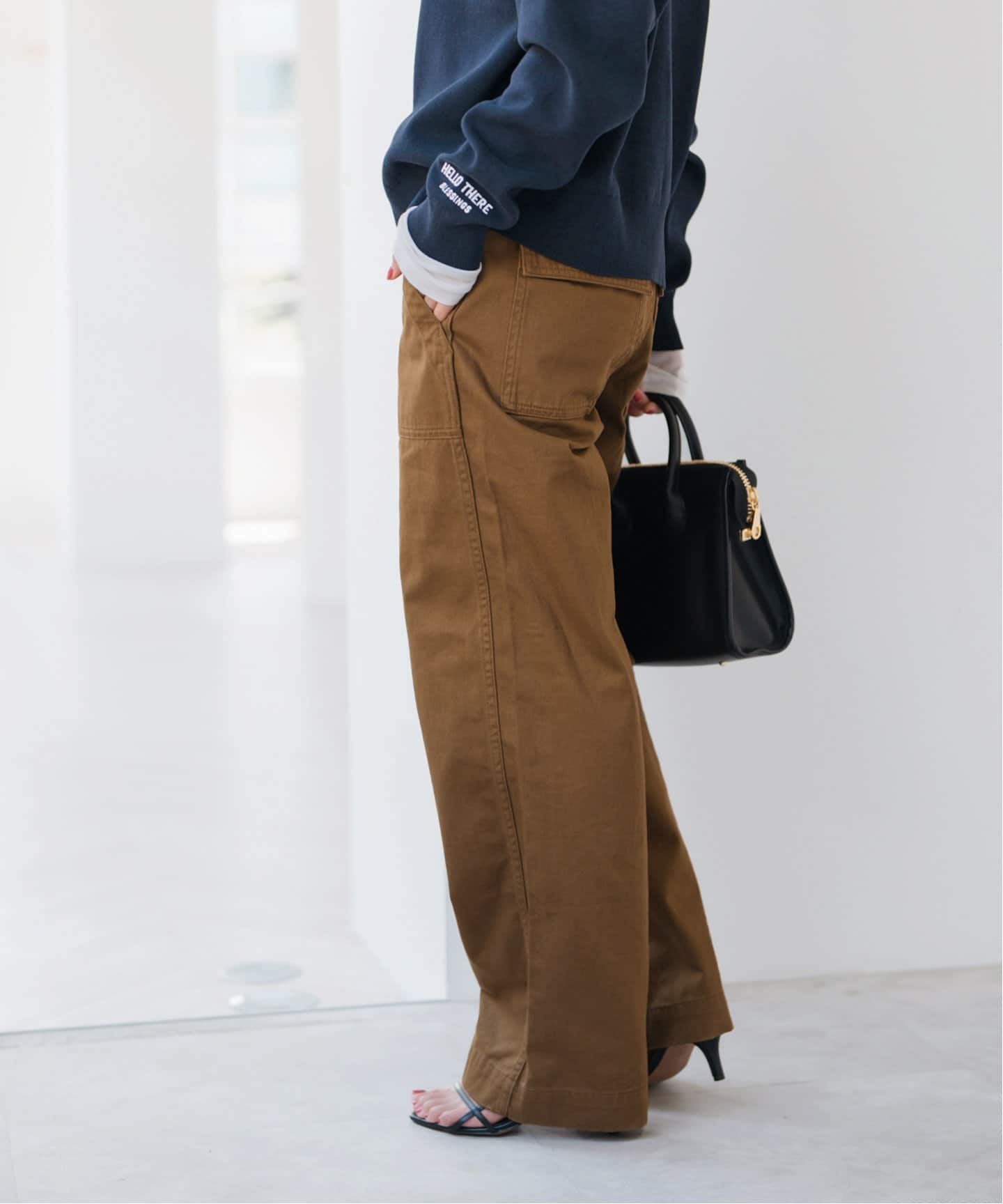 未使用タグ＊Spick & Span ルーズベイカーパンツ キャメル 36 追加》ルーズベイカーパンツ（カーゴパンツ）｜Spick & Span（スピック