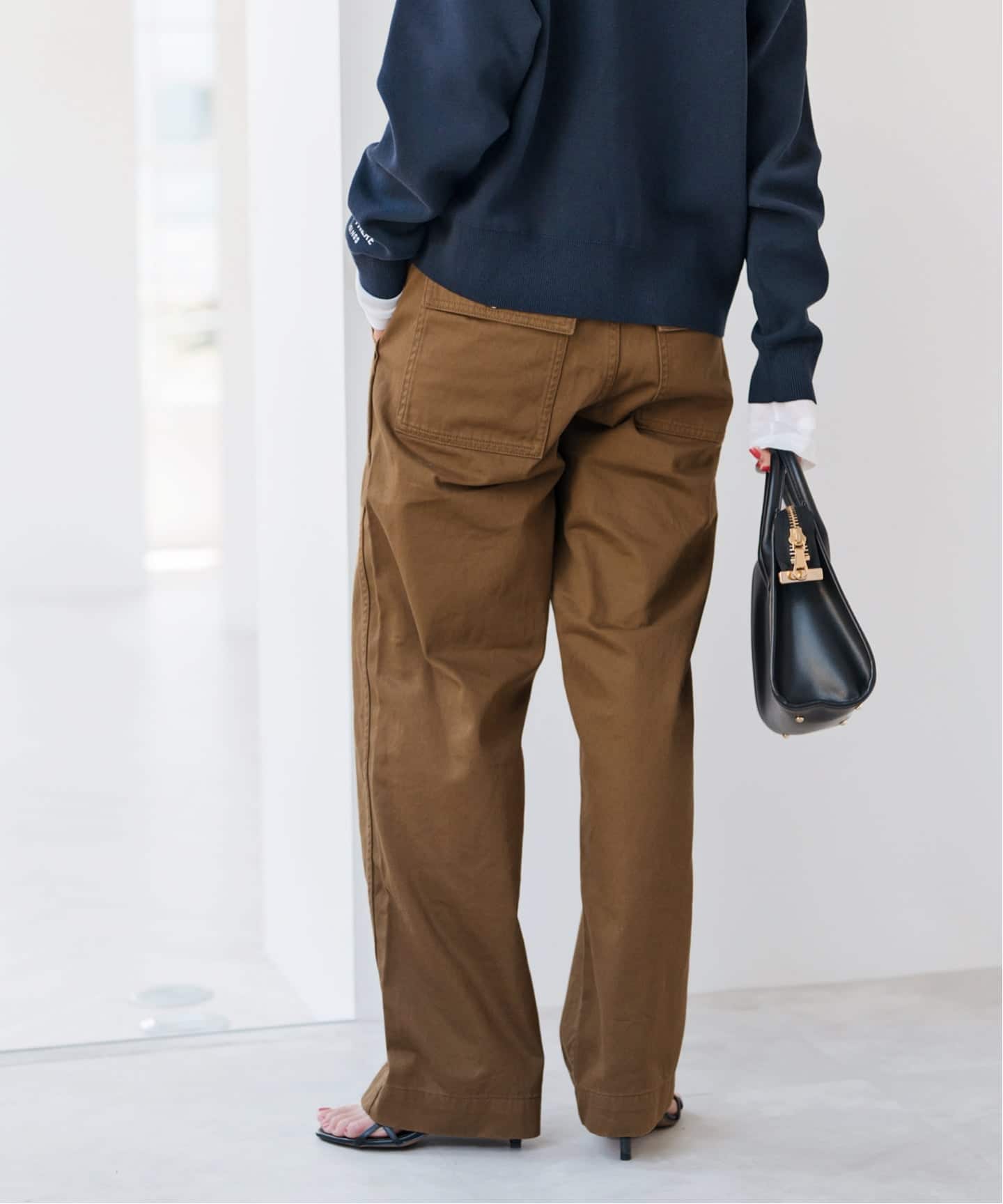 【タグ付き】25SS　ルーズベイカーパンツ　カーキ　サイズ34 追加2》ルーズベイカーパンツ（カーゴパンツ）｜Spick and Span