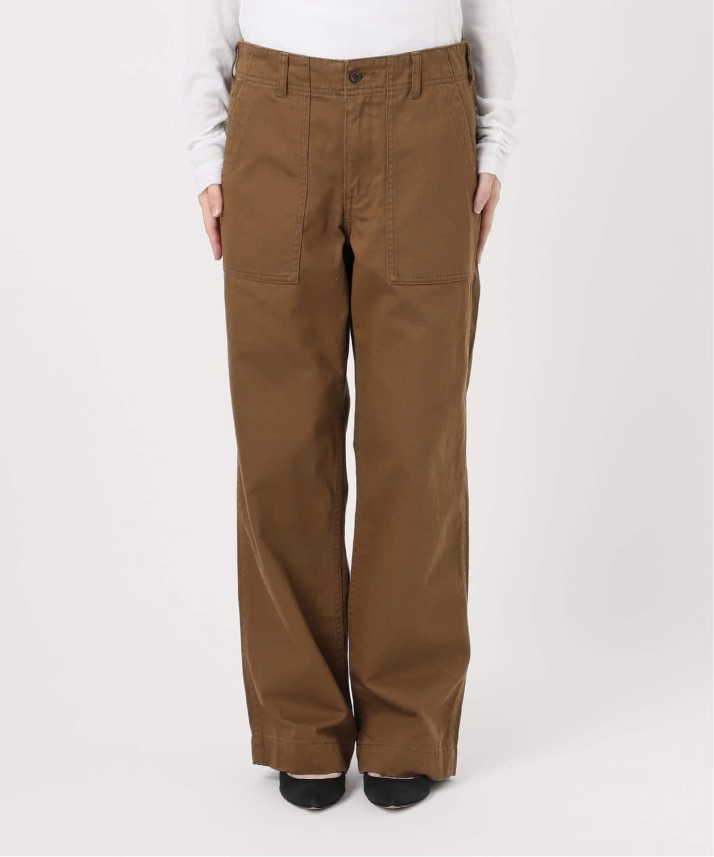 新品タグ付きSpick & Span ルーズベイカーパンツ キャメル 36 追加2予約》ルーズベイカーパンツ（カーゴパンツ）｜Spick and