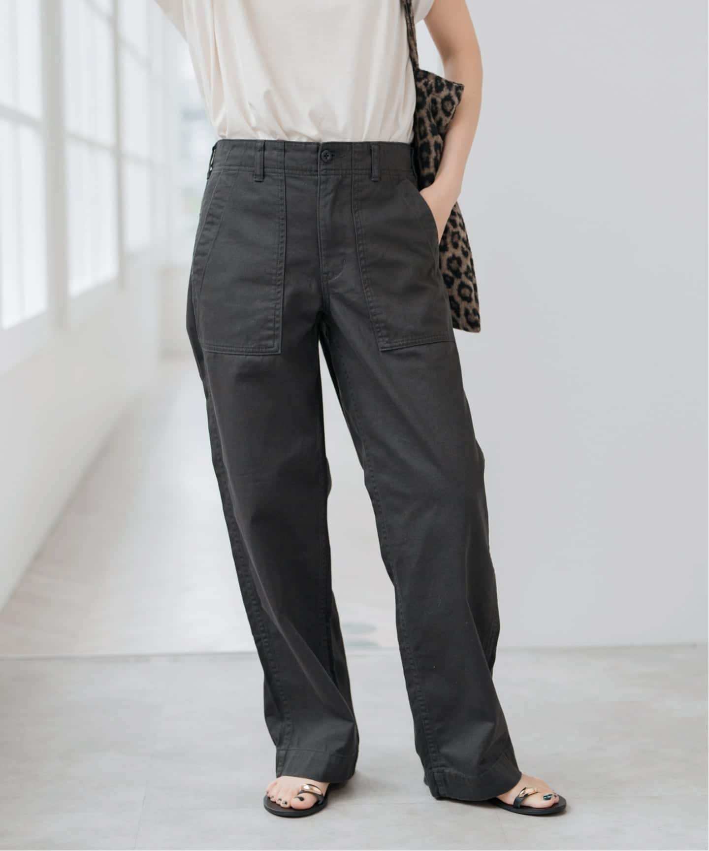 25年 新品未使用タグ Spick&Span ルーズベイカーパンツ 定価1.6 追加2》ルーズベイカーパンツ（カーゴパンツ）｜Spick and Span