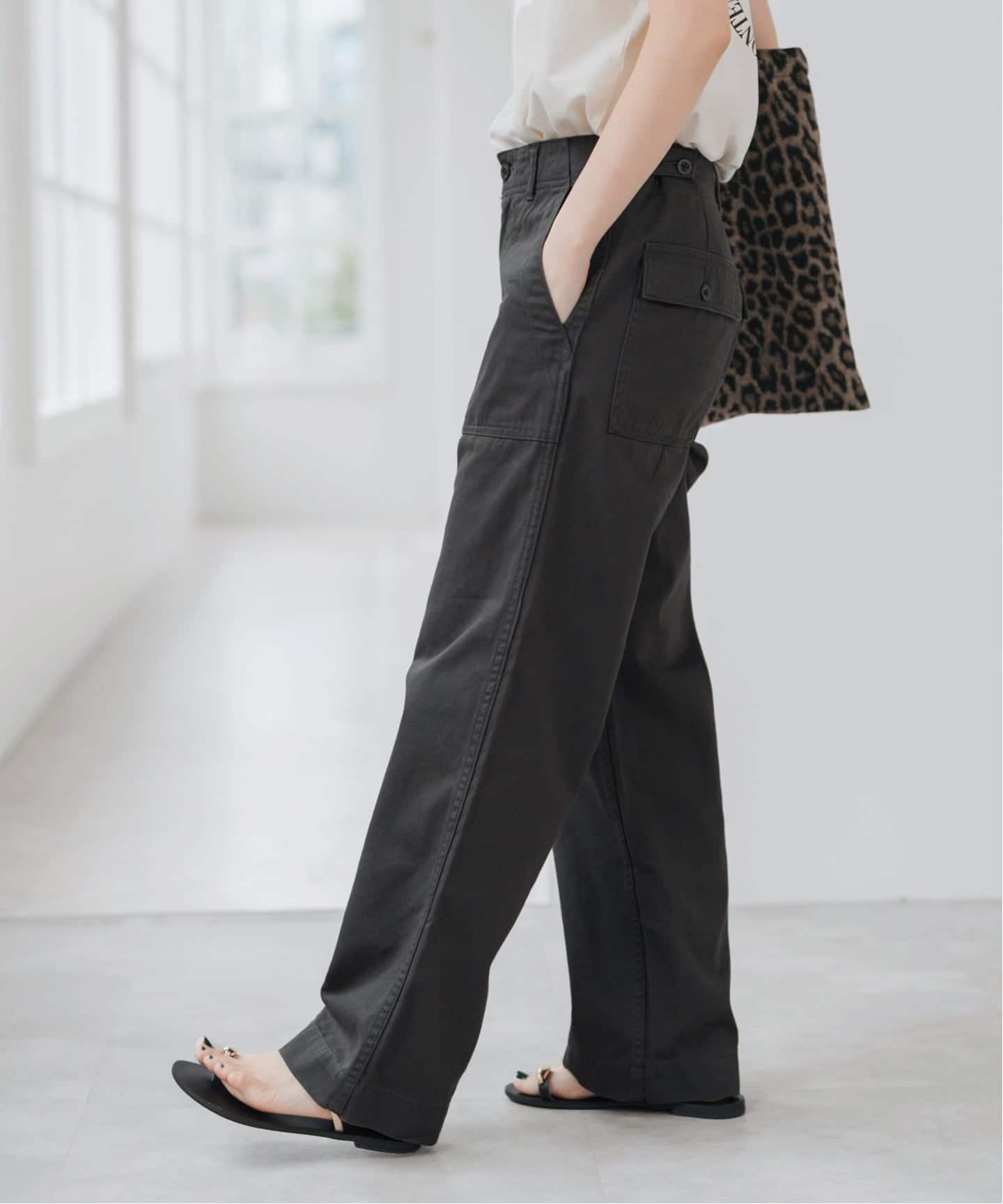 Spick and Span 25SS【新品未使用タグ付】ルーズベイカーパンツ 追加3WEB限定予約》選べる4サイズ / ルーズベイカーパンツ