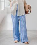 ドビーストライプイージーパンツ