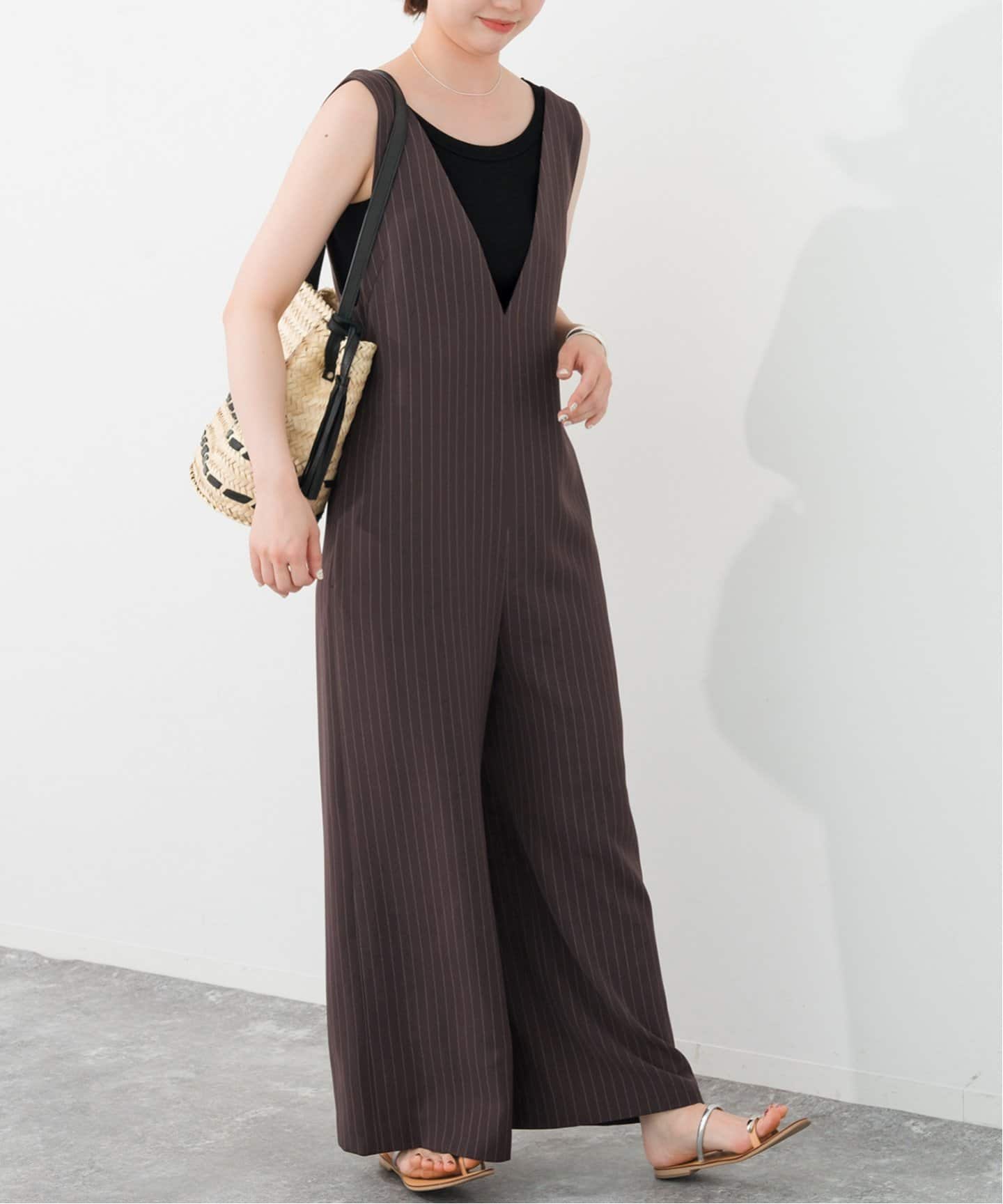 Spick&span ネイビーストライプサロペット　36 Spick&span ネイビーストライプサロペット 36