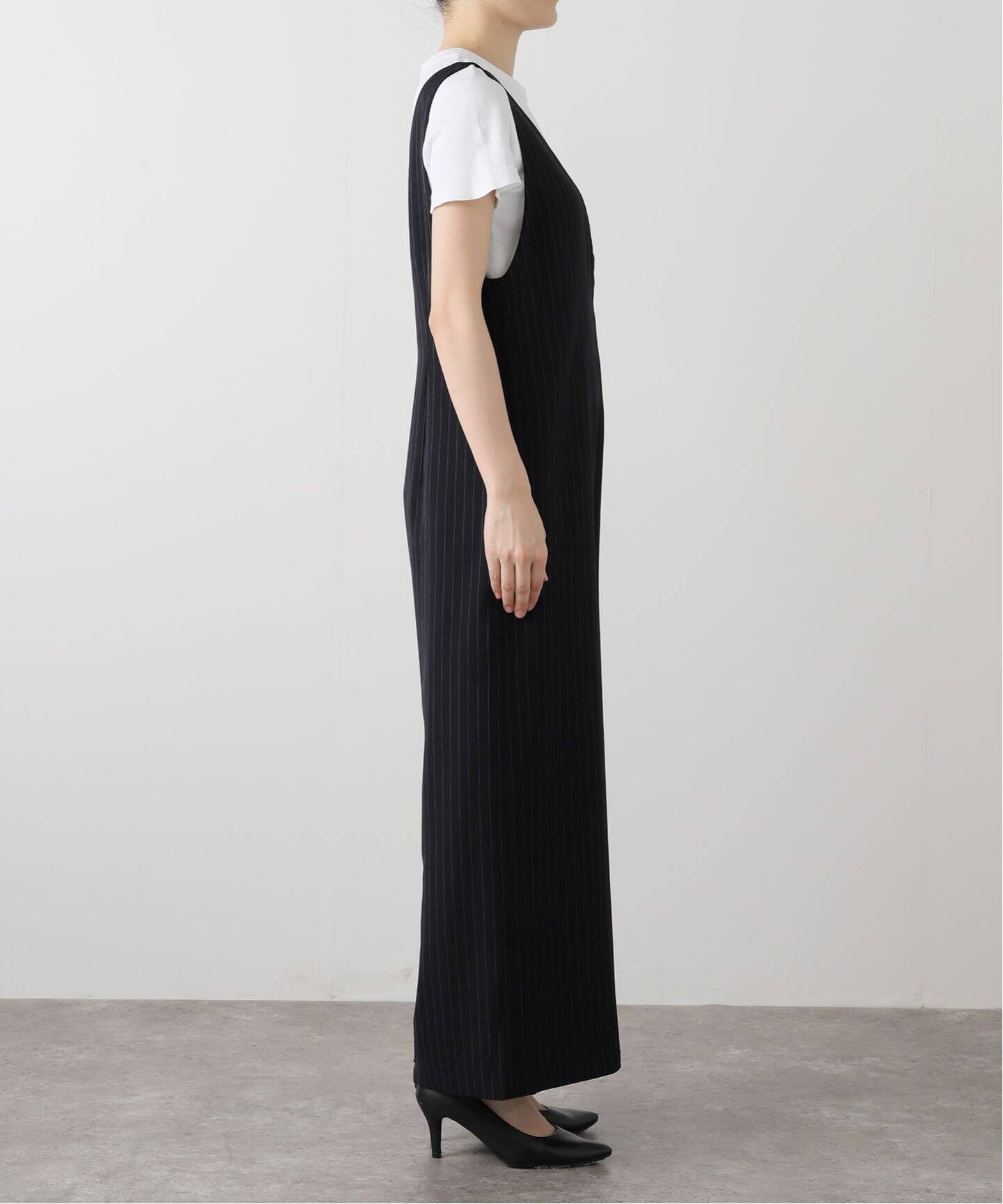 Spick&span ネイビーストライプサロペット　36 ストライプベアオールインワン（つなぎ/オールインワン）｜Spick