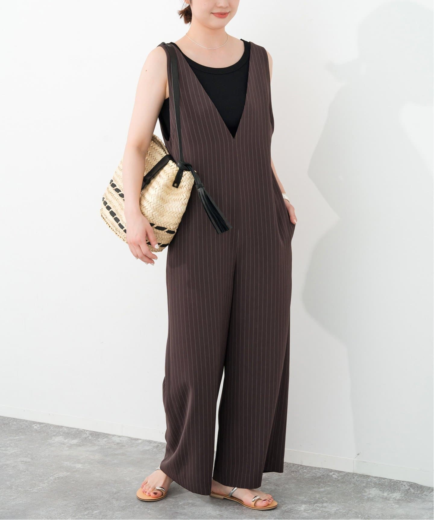 スピックアンドスパン　Spick &span サロペット Spick & Span（スピックアンドスパン）の「5 1/2 OVERALLS DENIM