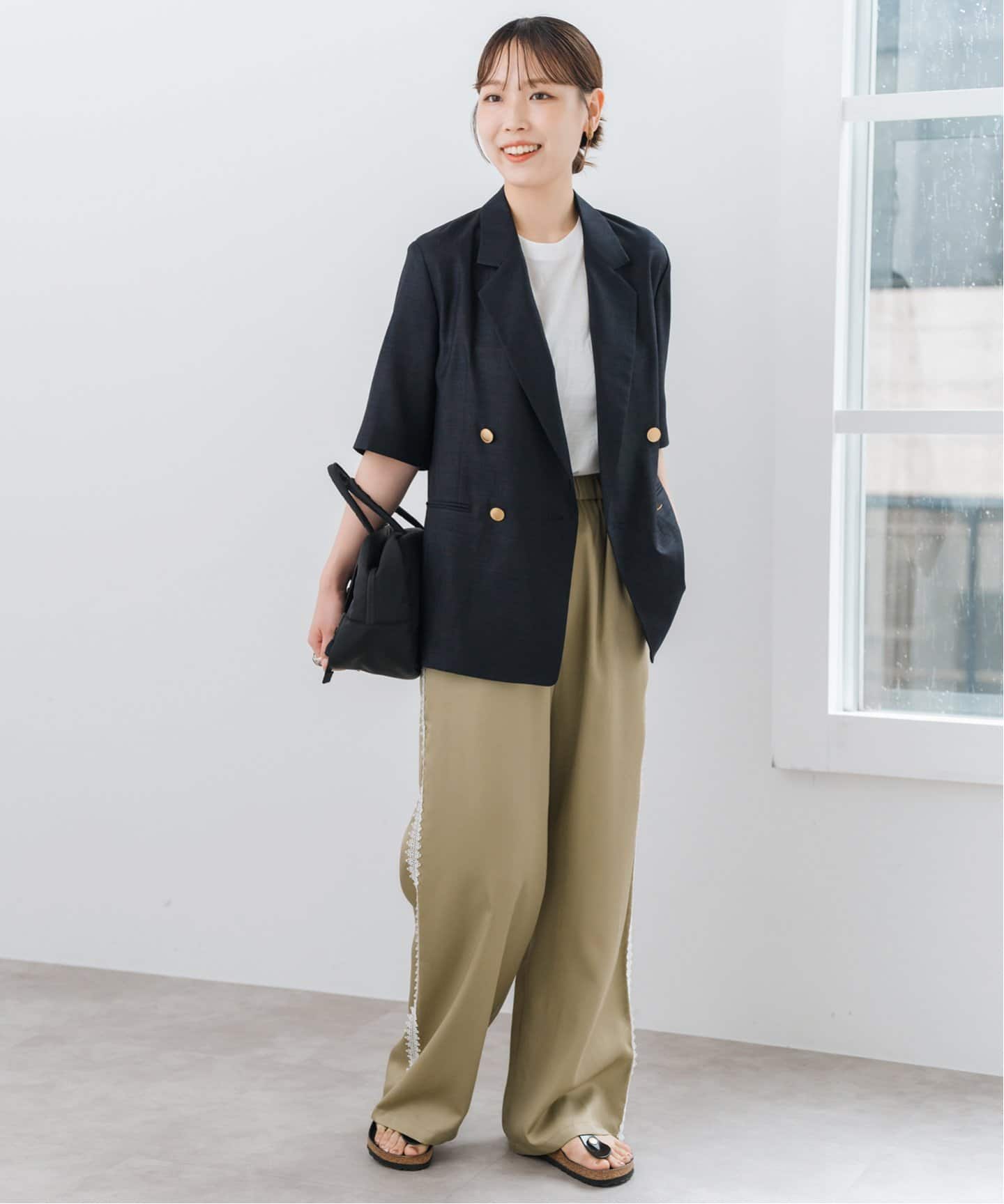 スピックアンドスパン レースパンツ Spick & Span（スピックアンドスパン）の「レースフレアパンツ