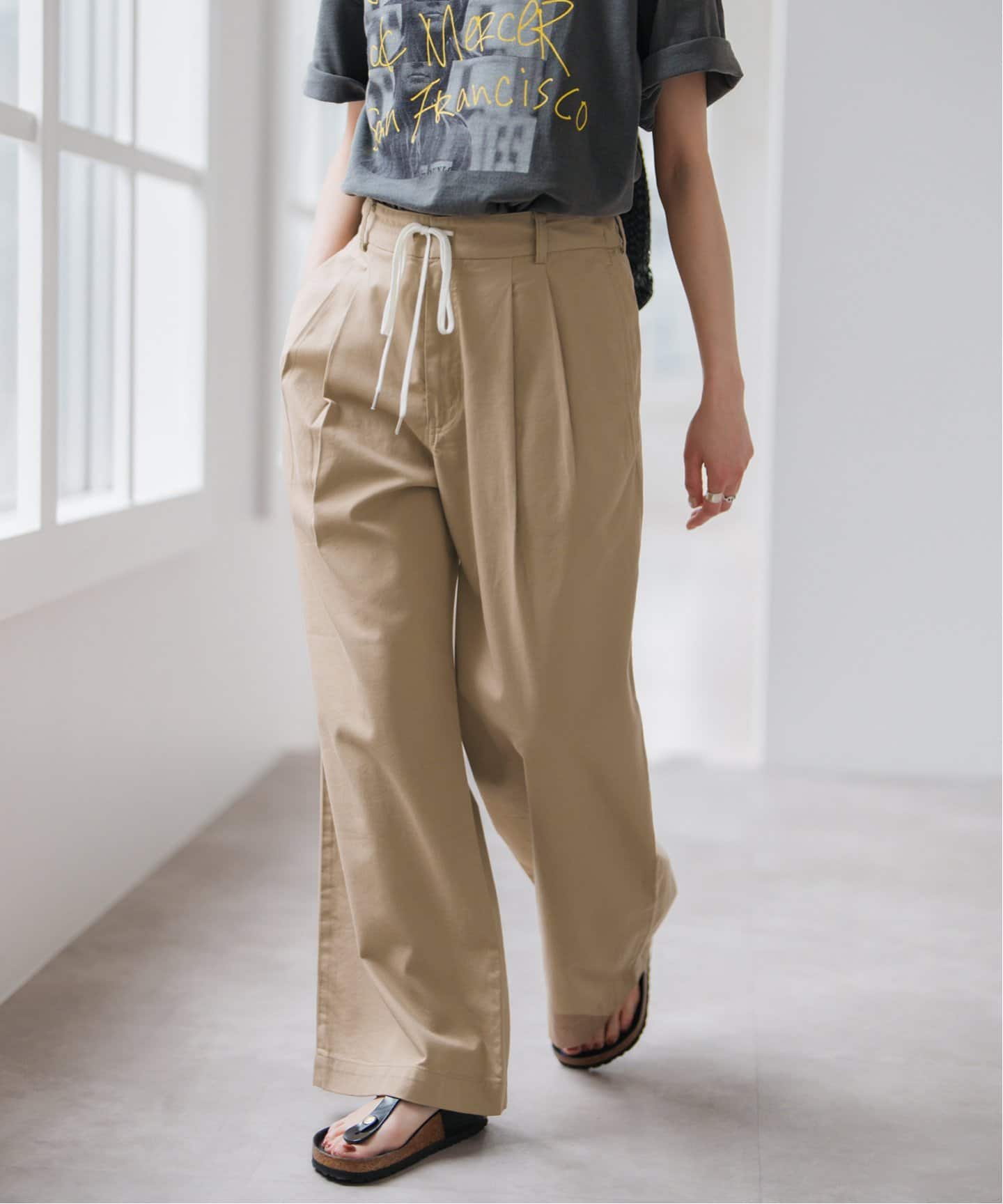 コットンレーヨンドロストフレアパンツ（その他パンツ）｜Spick & Span