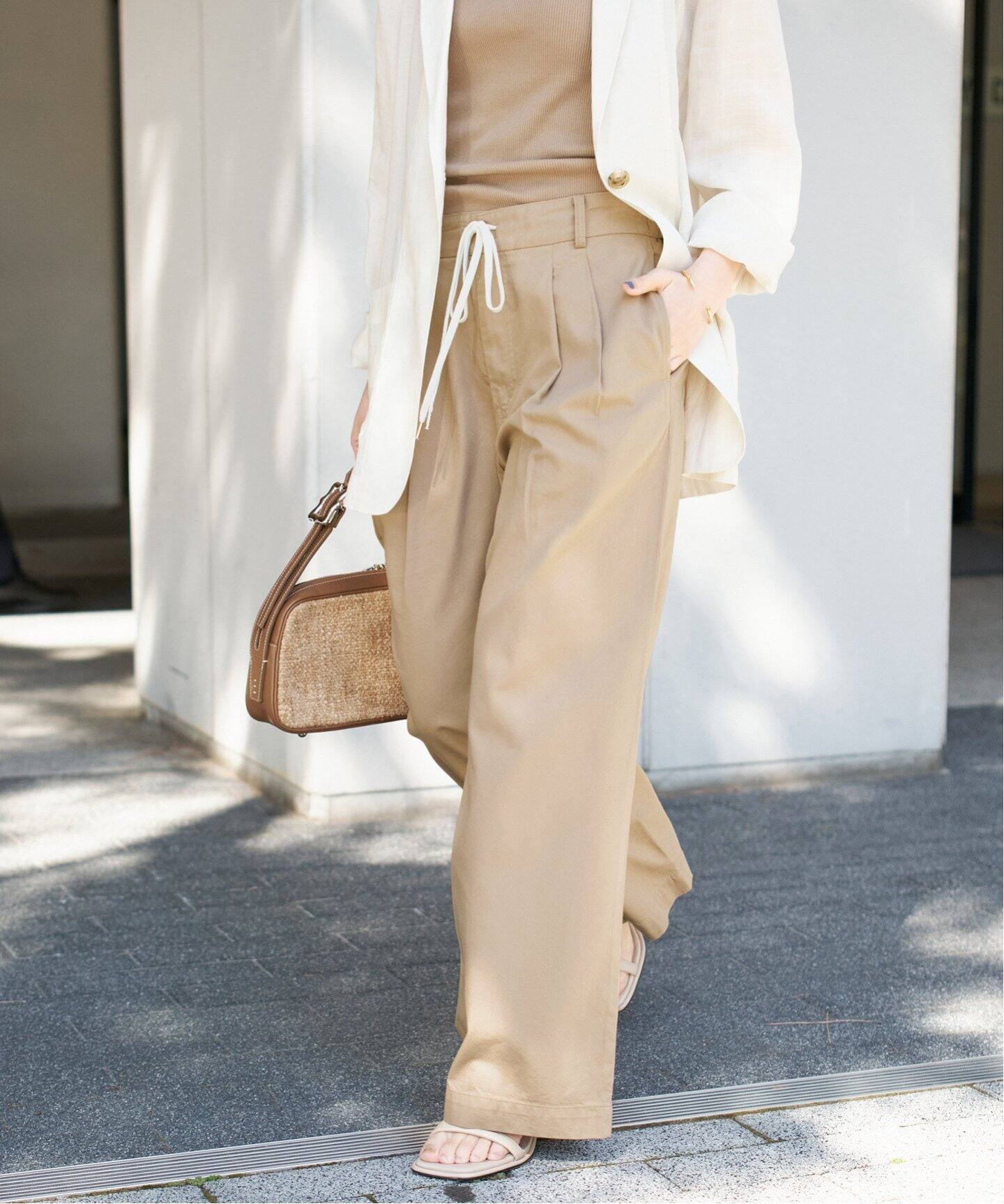 コットンレーヨンドロストフレアパンツ（その他パンツ）｜Spick and