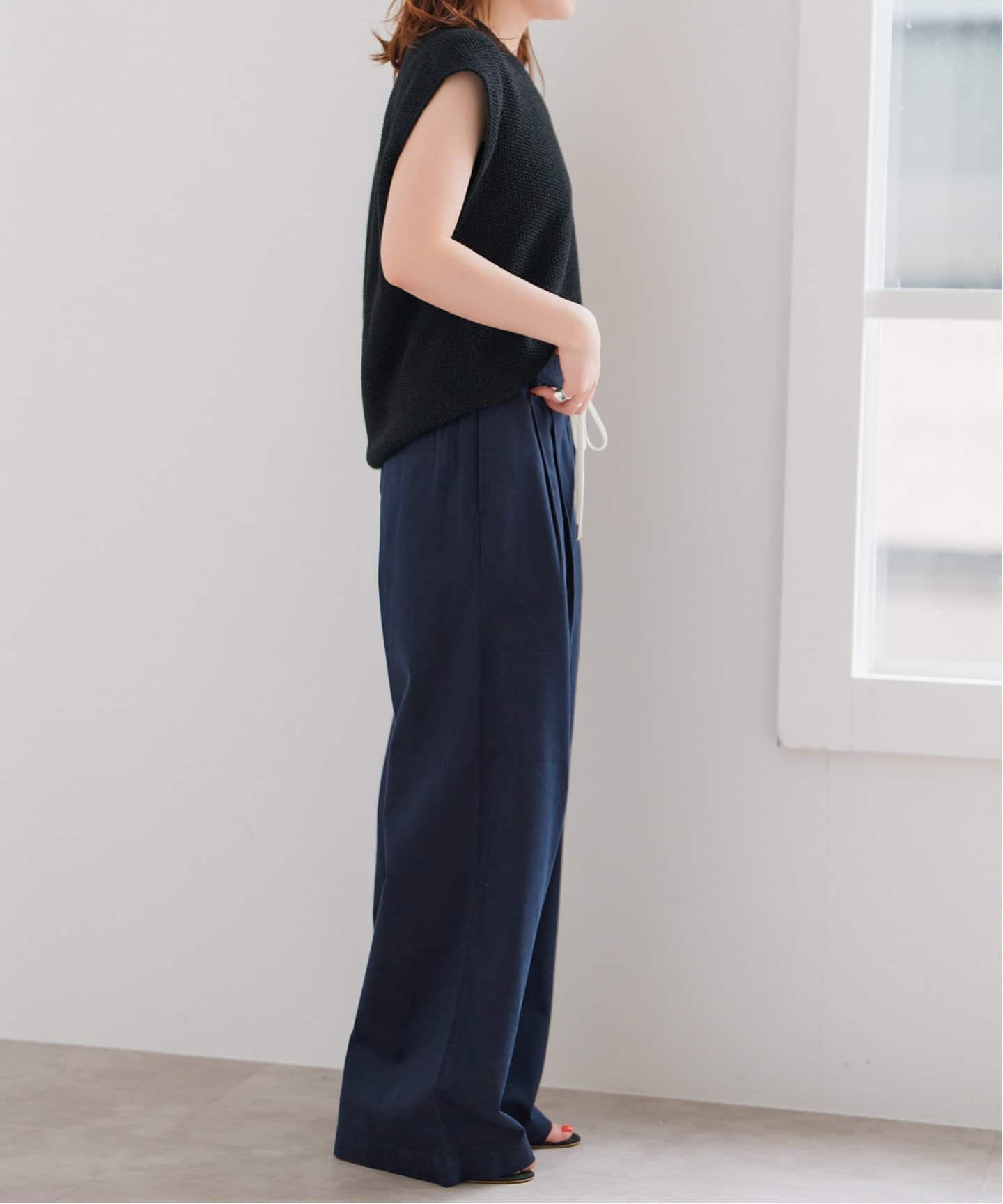 [新品] spick & span コットンレーヨンドロストフレアパンツ Spick & Span｜《WEB限定追加》コットンレーヨンドロストフレア