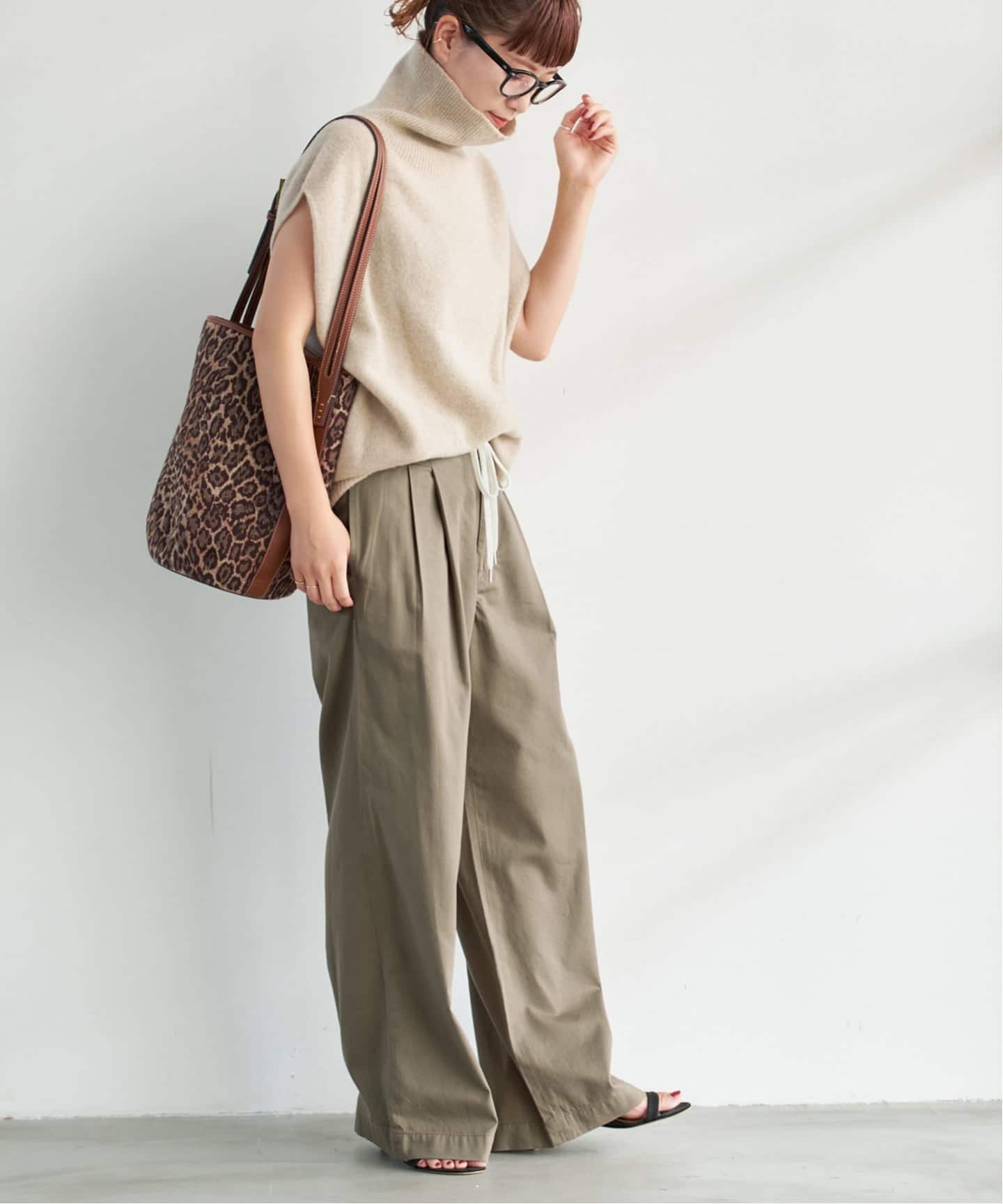 追加》コットンレーヨンドロストフレアパンツ（その他パンツ