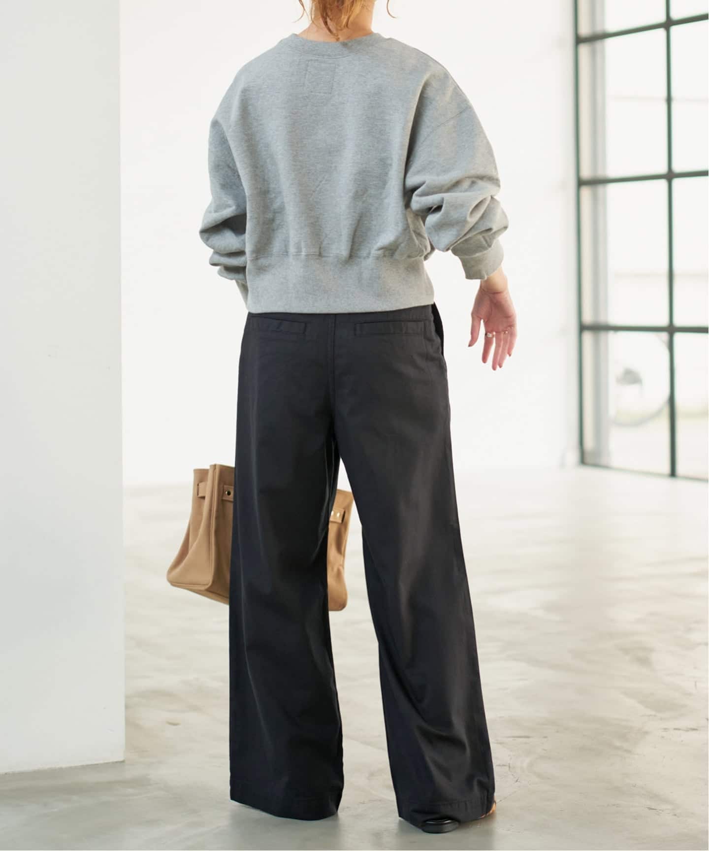 [新品] spick & span コットンレーヨンドロストフレアパンツ Spick & Span｜《WEB限定追加》コットンレーヨンドロストフレア
