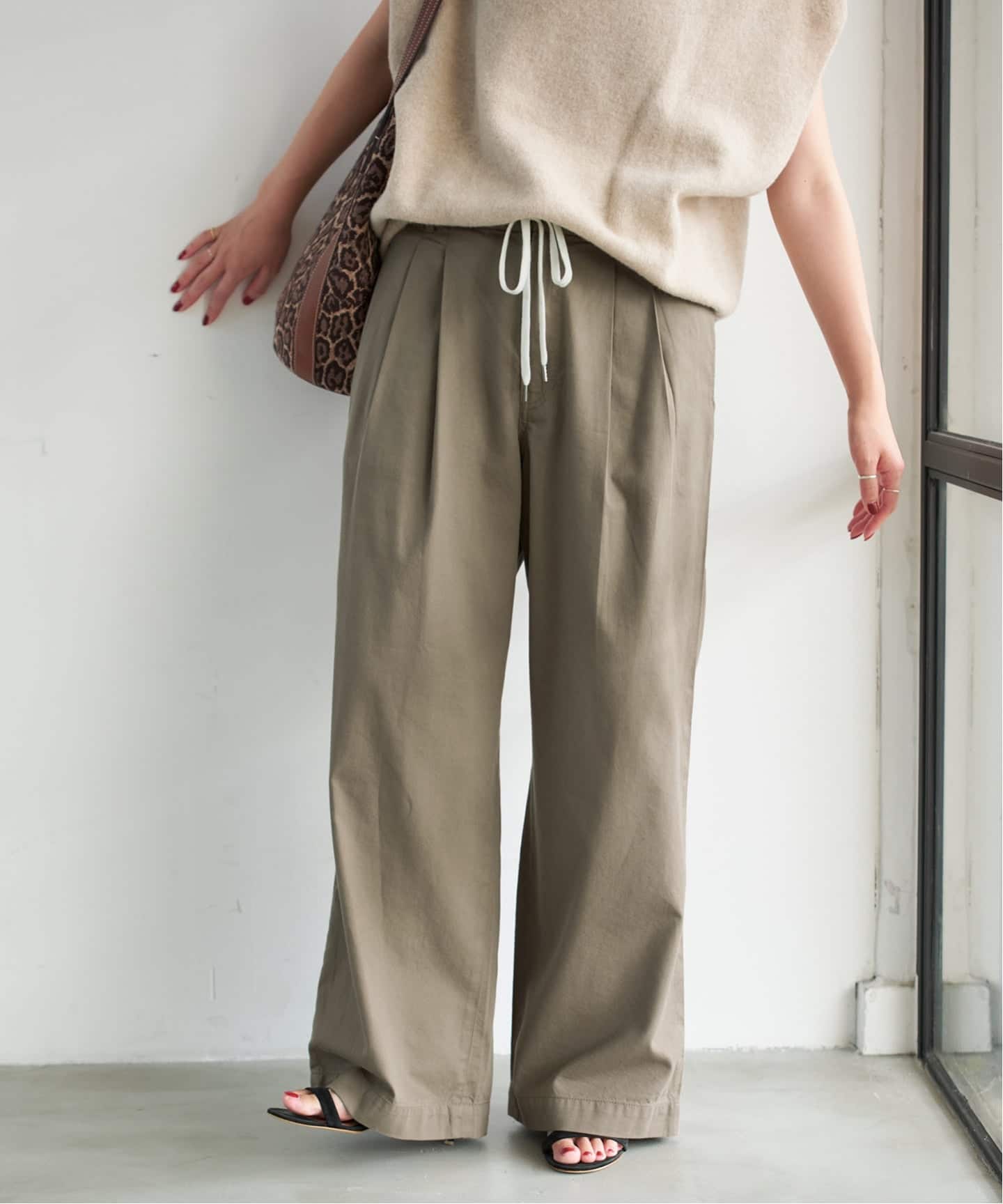 always out of stock レーヨンパンツ 追加予約》コットンレーヨンドロストフレアパンツ（その他パンツ