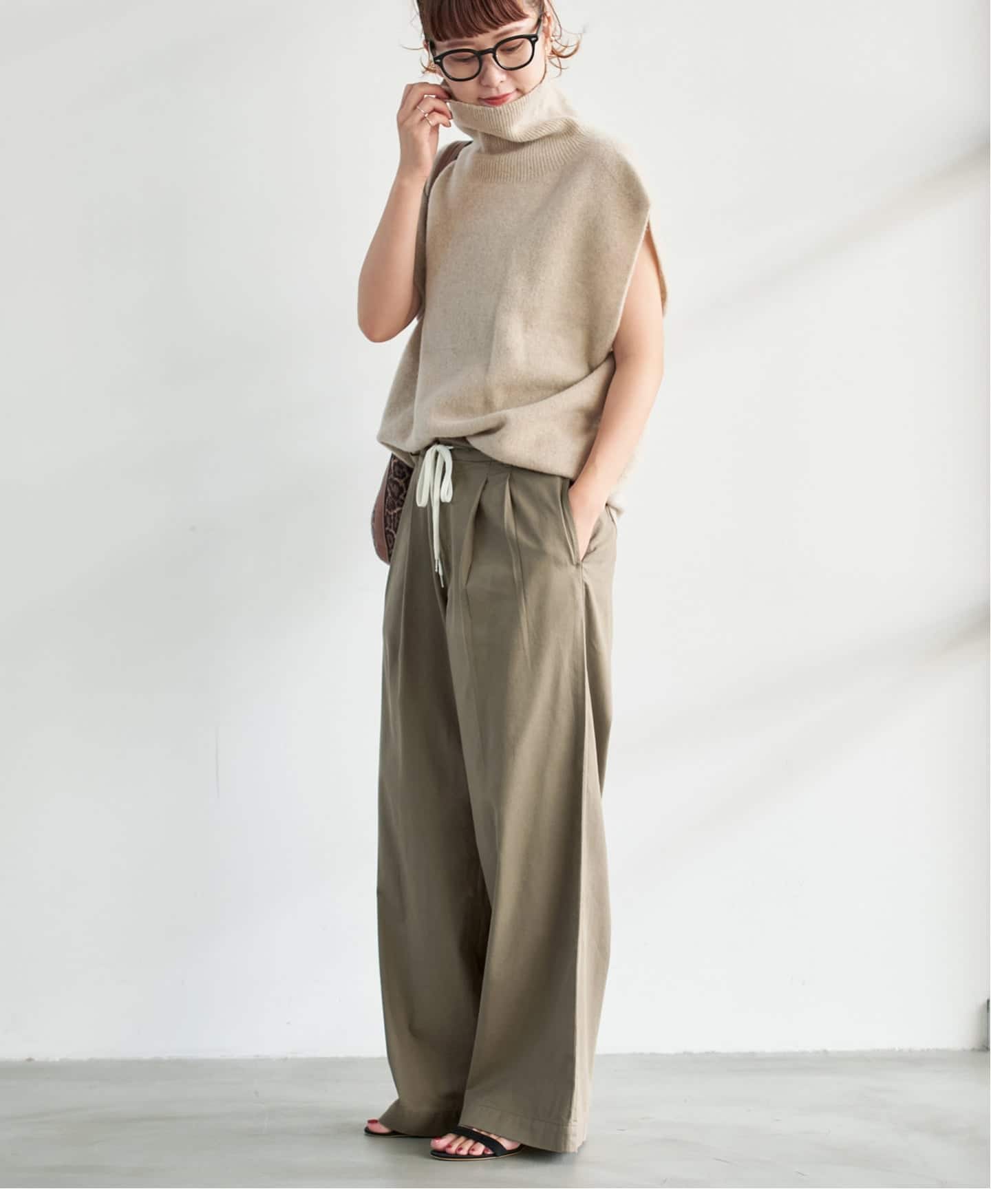 [新品] spick & span コットンレーヨンドロストフレアパンツ 追加予約》コットンレーヨンドロストフレアパンツ（その他パンツ