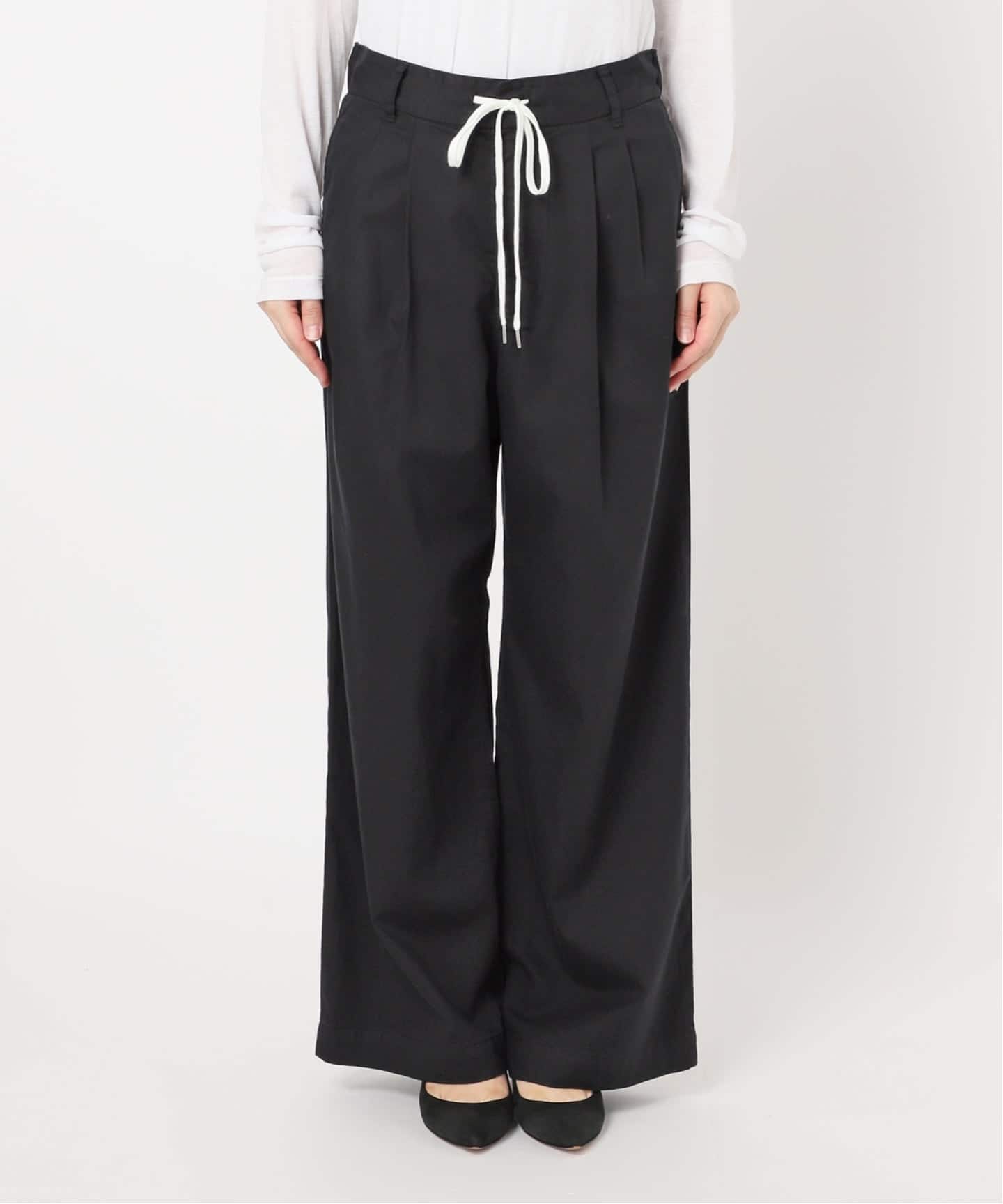 [新品] spick & span コットンレーヨンドロストフレアパンツ Spick & Span｜《追加予約》コットンレーヨンドロストフレア