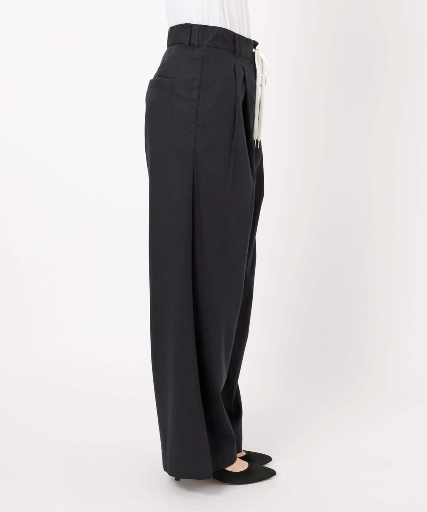 Spick&Spanコットンレーヨンドロストフレアパンツ 新品タグ付 Spick＆Span パンツ 「WEB限定追加」コットンレーヨンドロスト