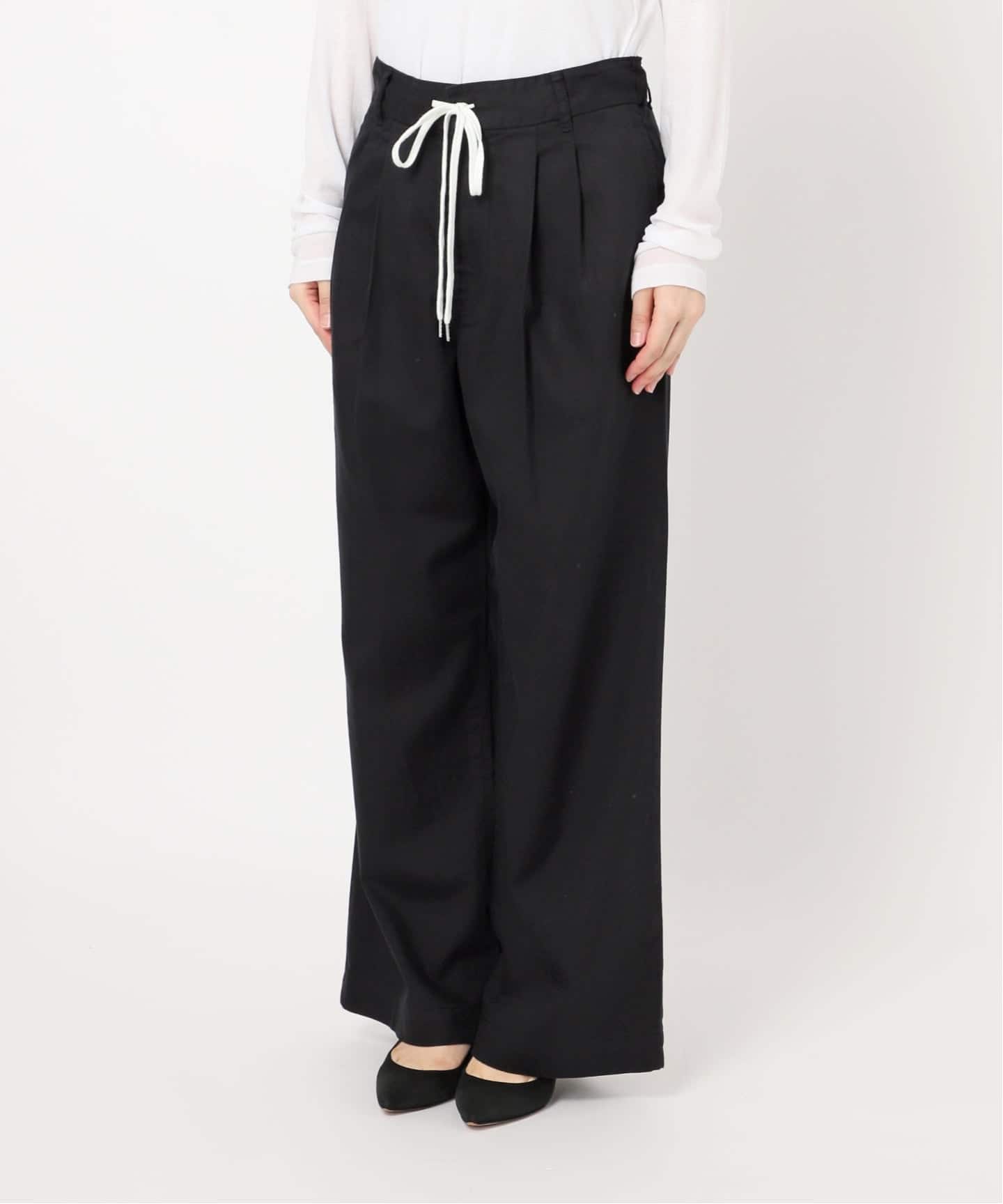 Spick&Spanコットンレーヨンドロストフレアパンツ 新品タグ付 追加》コットンレーヨンドロストフレアパンツ（その他パンツ