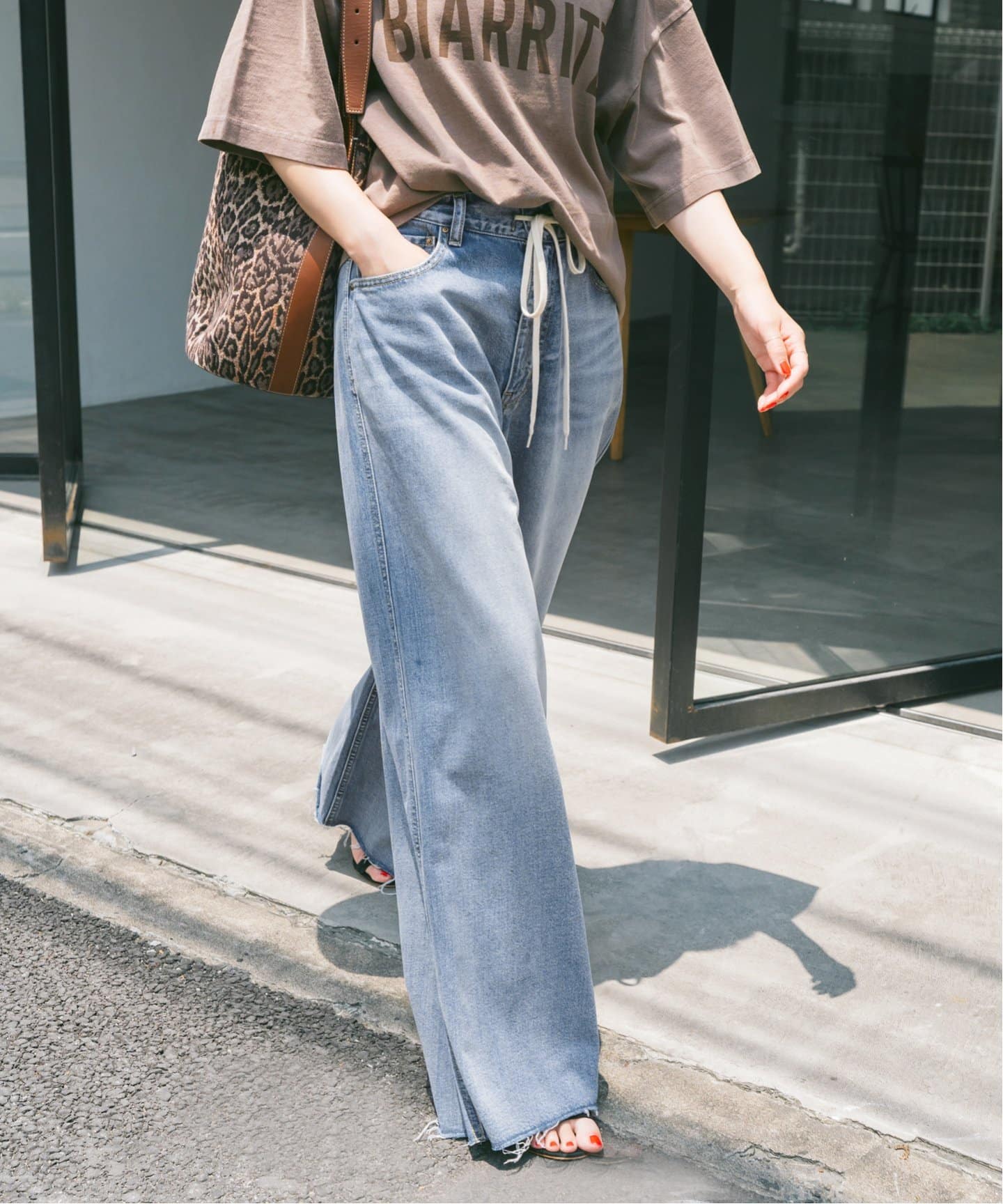 パンツ 24SS Spick and Span 5 1/2CURVE LINEDENIM 5 1/2 SOFT DRAWSTRINGDENIM（デニムパンツ・ジーンズ）｜Spick