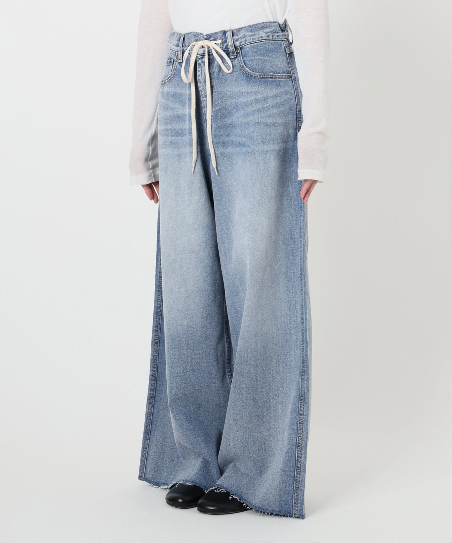 パンツ 24SS Spick and Span 5 1/2CURVE LINEDENIM 5 1/2 SOFT DRAWSTRINGDENIM（デニムパンツ・ジーンズ）｜Spick